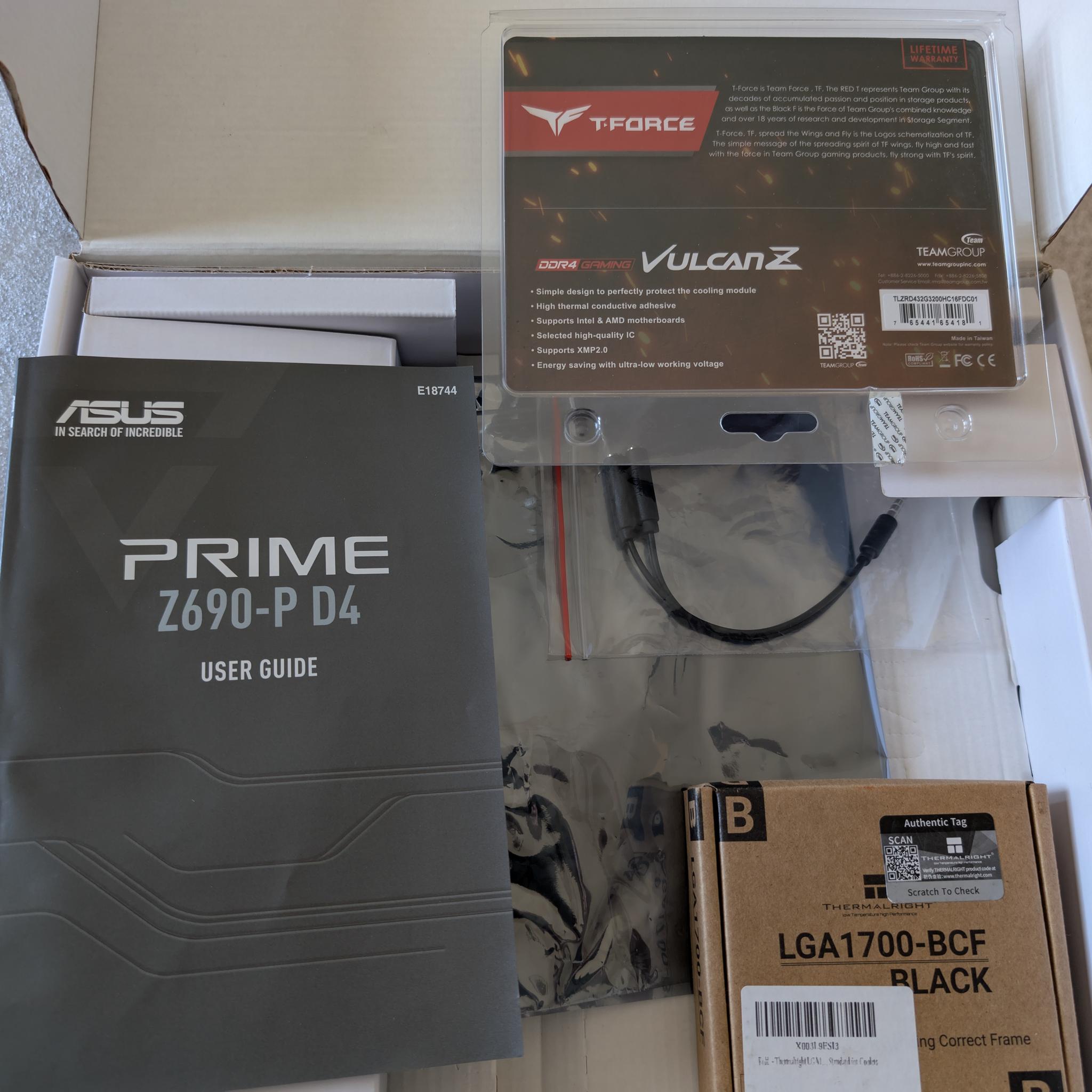 Intel i9-12900KS + ASUS Z690 + 32GB DDR4 + WiFi 6E- Ready to Build Combo - King of Alder Lake