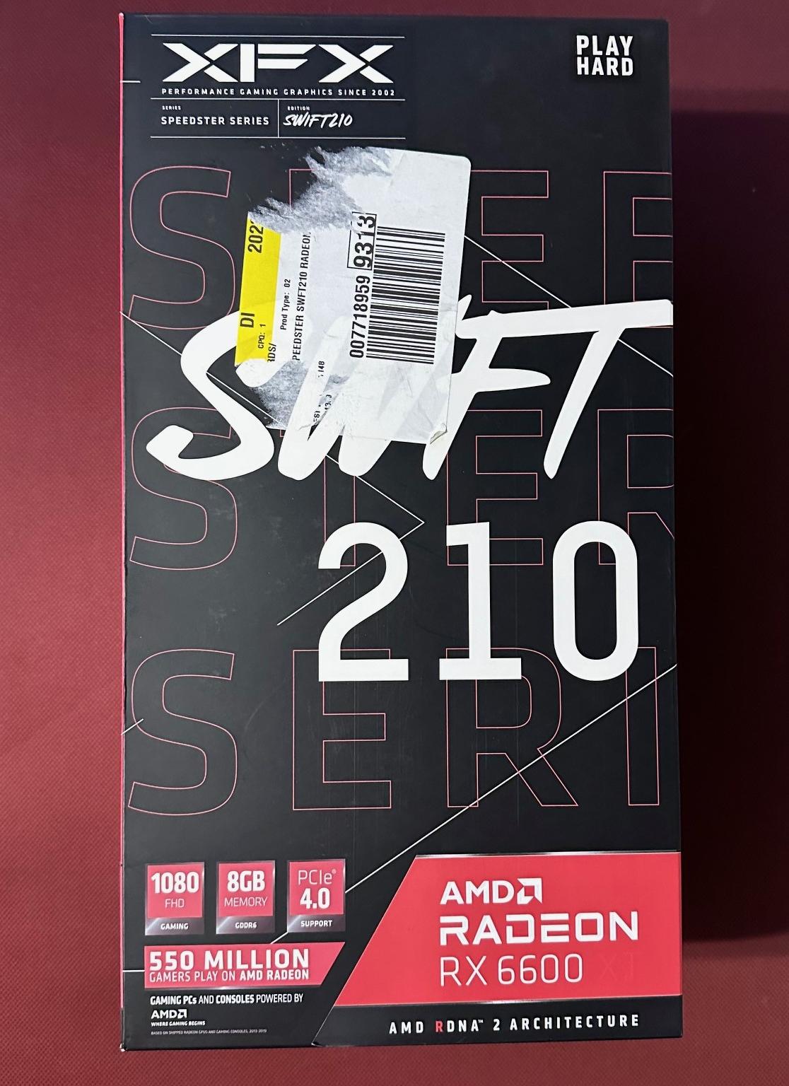 XFX - SPEEDSTER SWFT210 AMD Radeon RX 6600 - Brand New Open Box