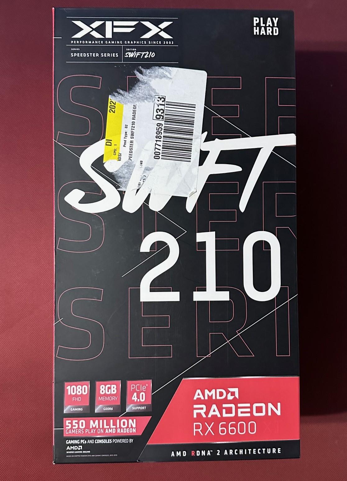 XFX - SPEEDSTER SWFT210 AMD Radeon RX 6600 - Brand New Open Box