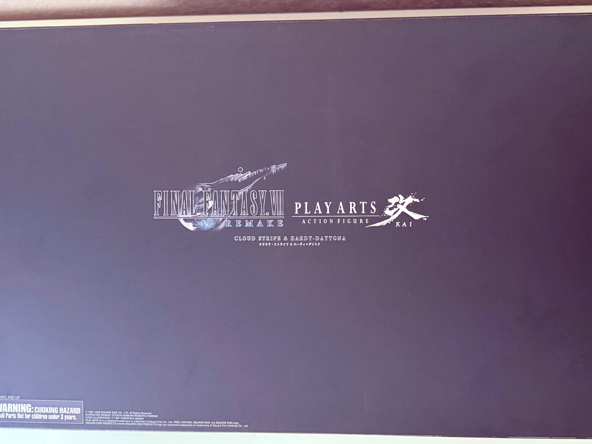 Final Fantasy VII FF7 Remake Play Arts Kai Cloud Strife Hardy Daytona Figure New
