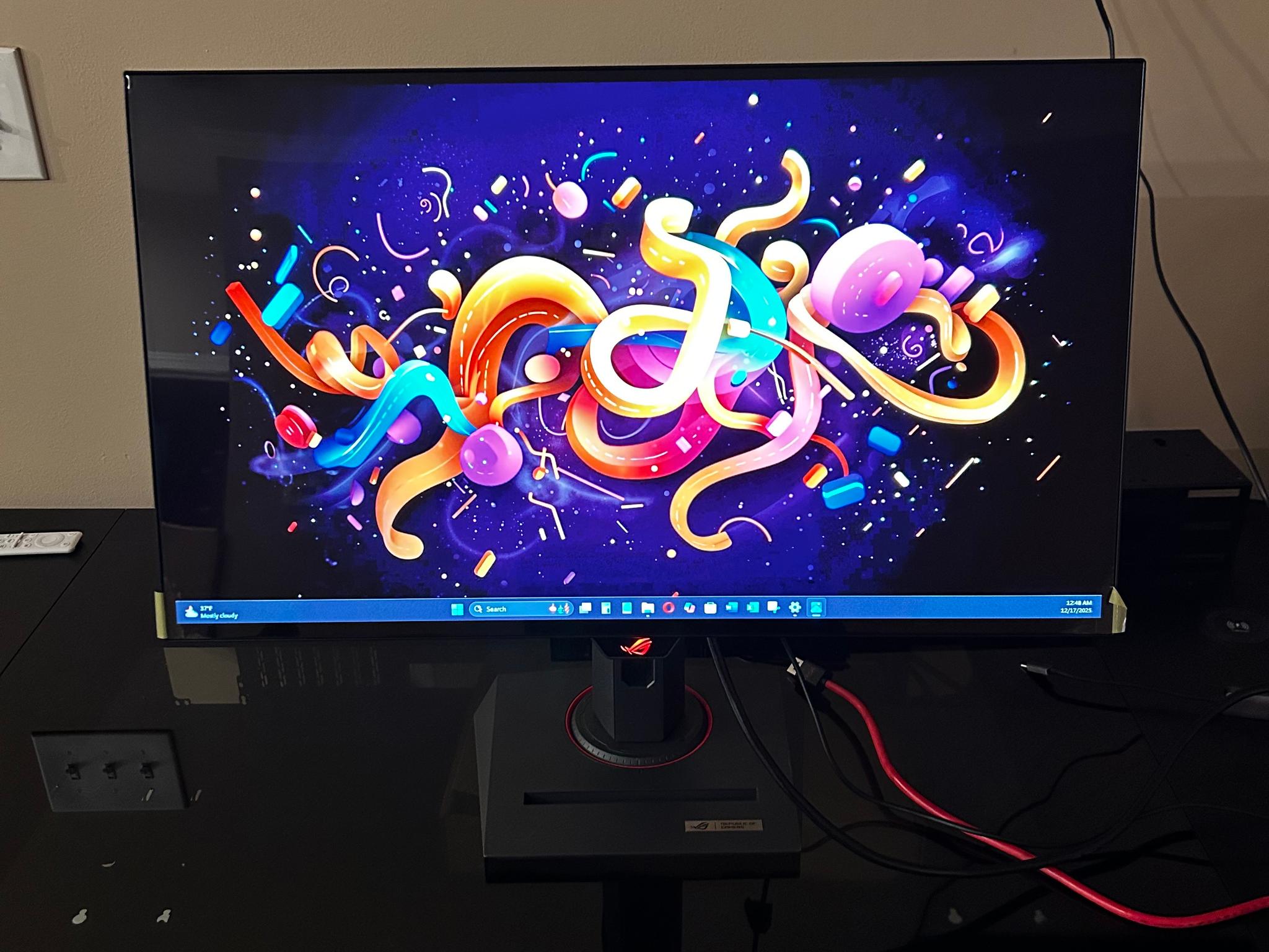 New ASUS ROG 27" 2K (2560 x 1440) 240Hz Gaming Monitor (PG27AQDM) (With Screeen Protector!)