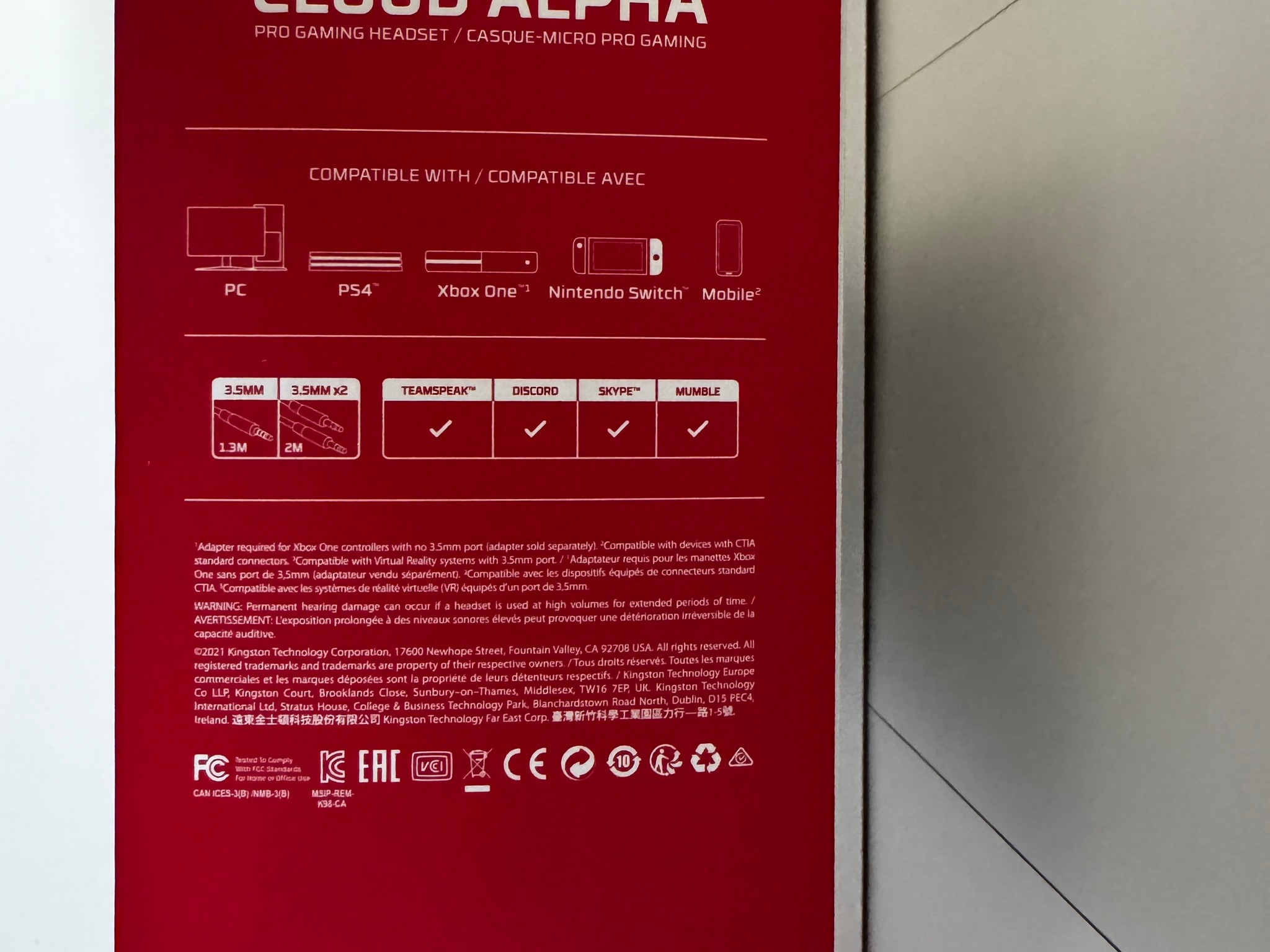 USED Hyper X Cloud Alpha Gaming Headset (Wired)