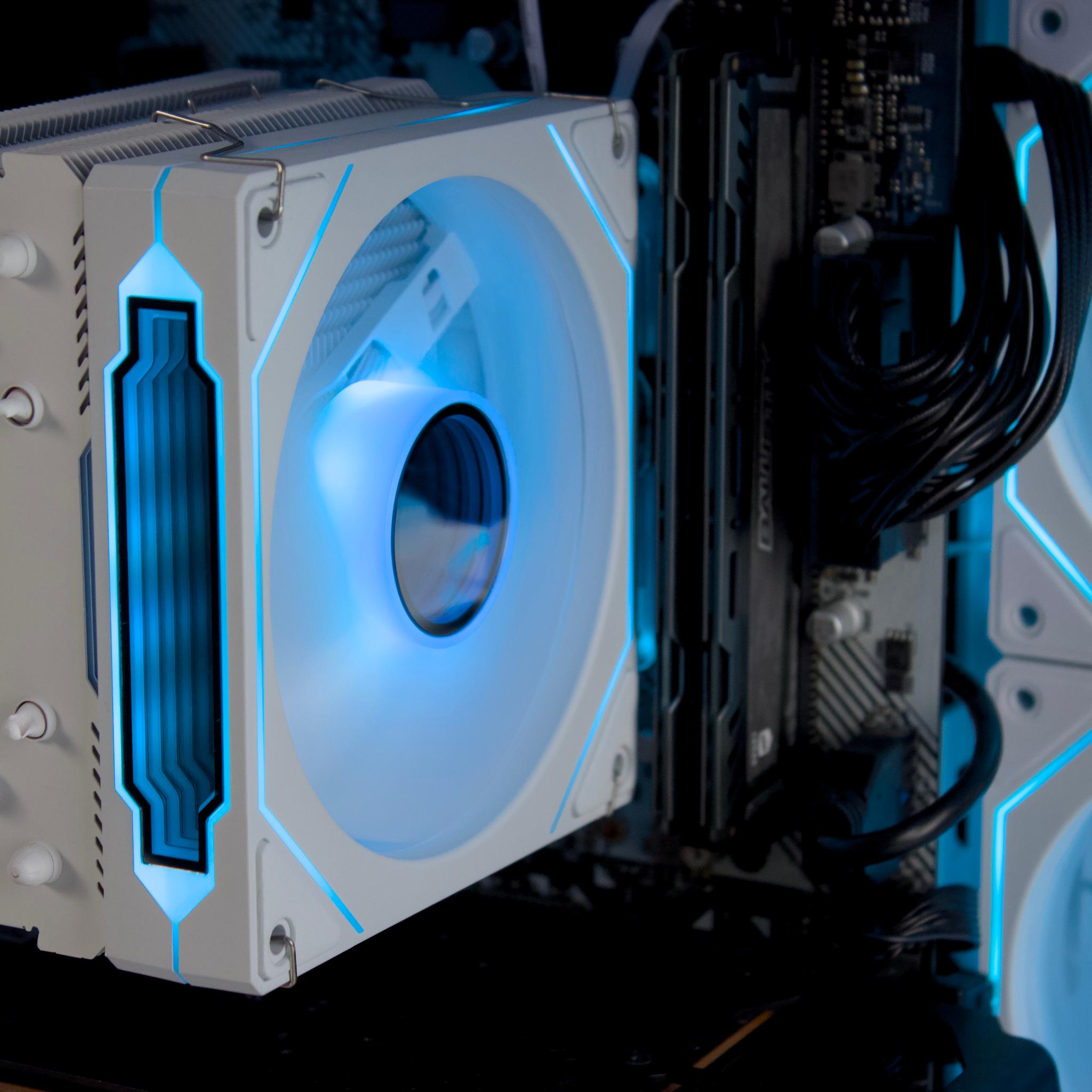 🧊❄️🧊 White Gaming PC – RX 6600, Ryzen 5 3600, 16GB RAM, 512GB SSD - WiFi, BlueTooth