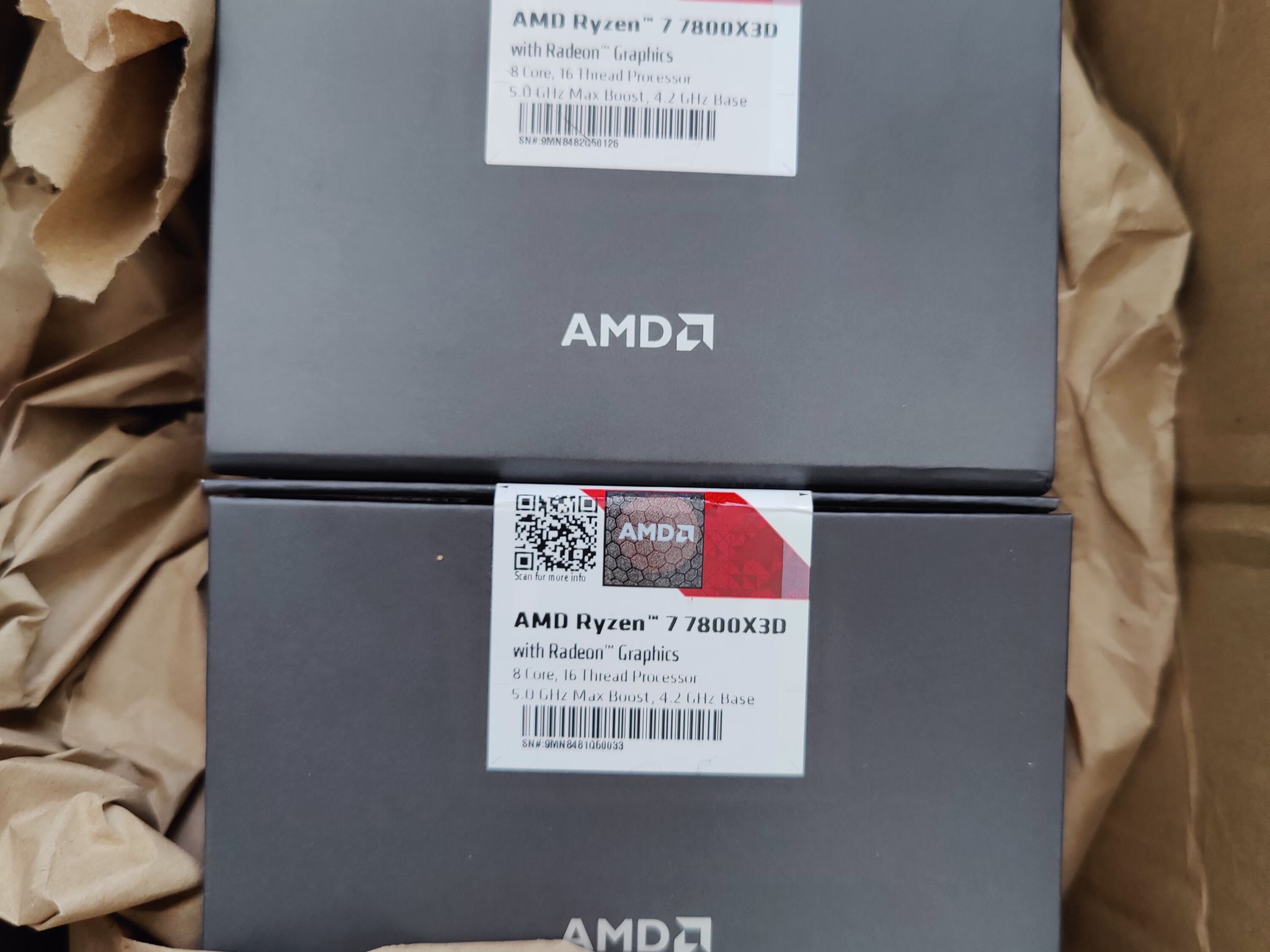 BNIB AMD 7800x3D lot of 2