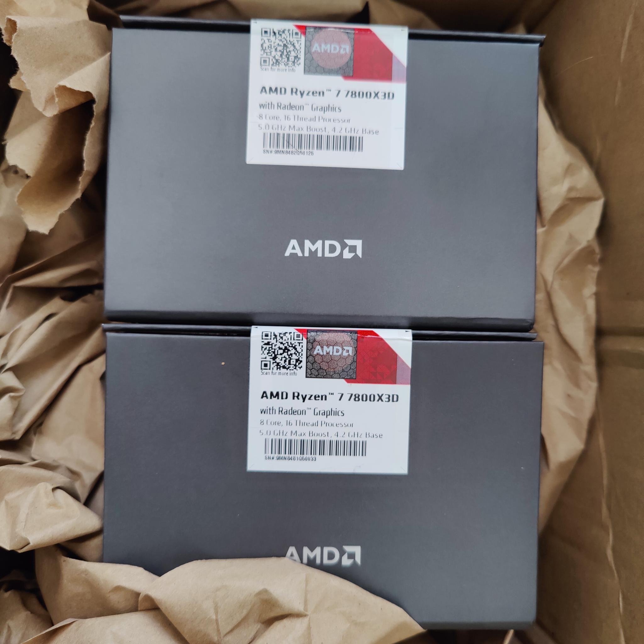 BNIB AMD 7800x3D lot of 2