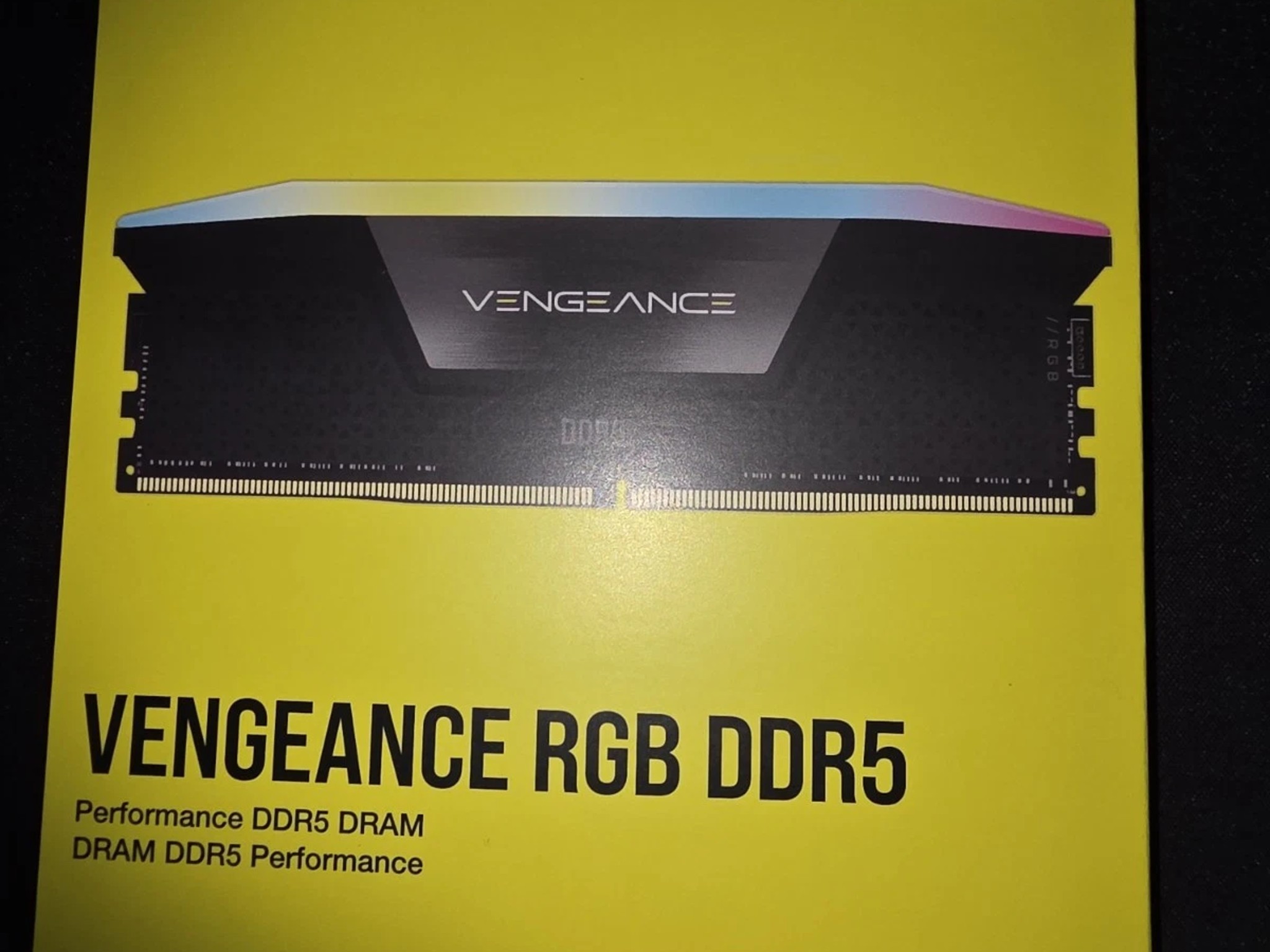 Corsair 64GB (2x32GB) VENGEANCE® RGB DDR5 DRAM 6600MT/s CL32 CMH64GX5M2B6600C32