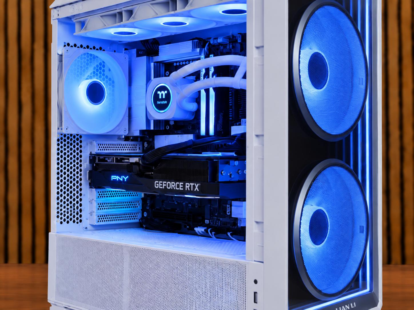 ❄ICE❄ V1 | RTX 5070TI 16GB| Ryzen 9800X3D | 32GB DDR5 | NVME | GOLD PSU | Windows 11 | LCD