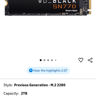 Western Digital SN770 2TB M.2 NVME SSD