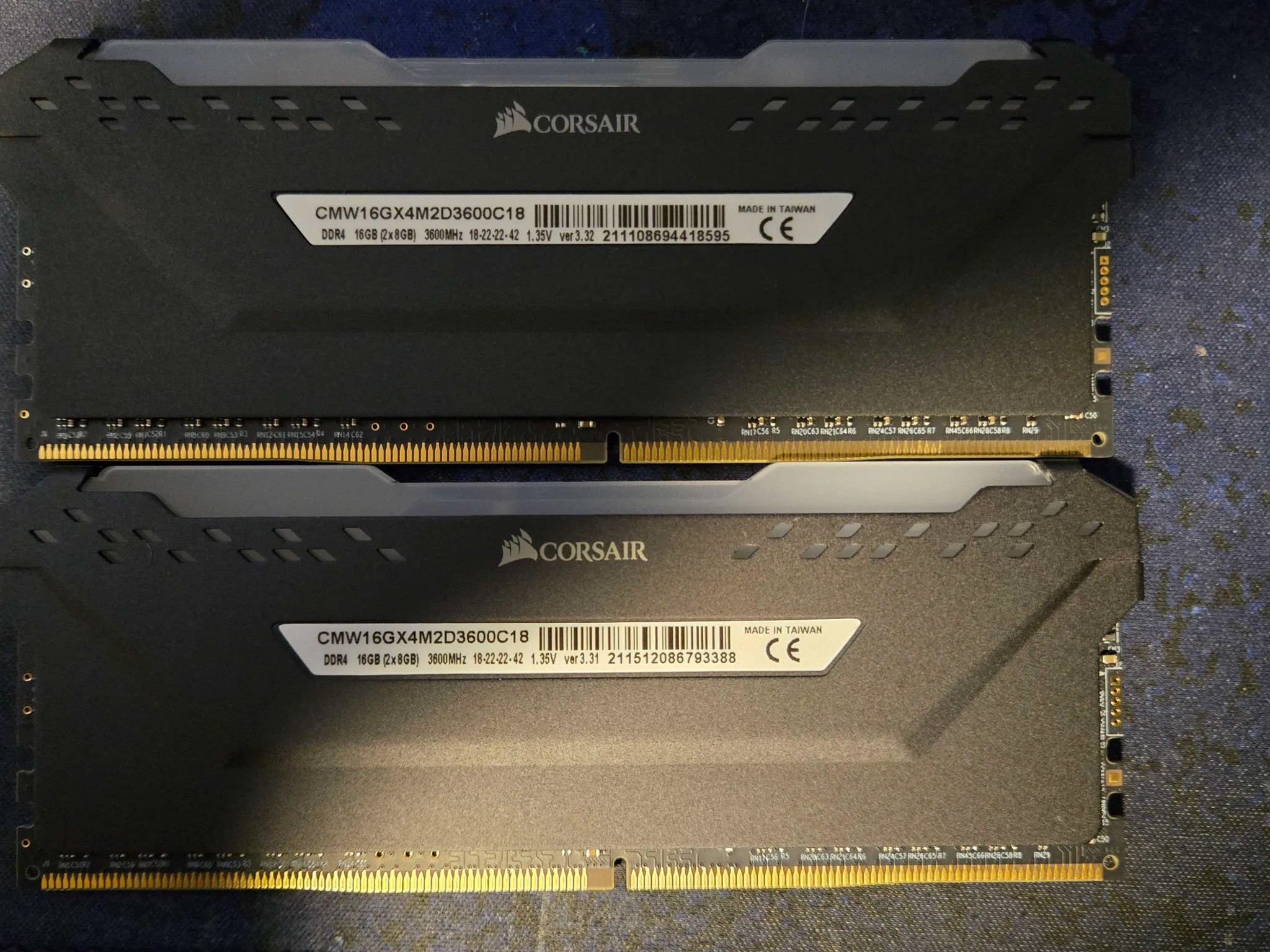 CORSAIR VENGEANCE RGB PRO DDR4 RAM 16GB (2x8GB) 3600MHz CL18