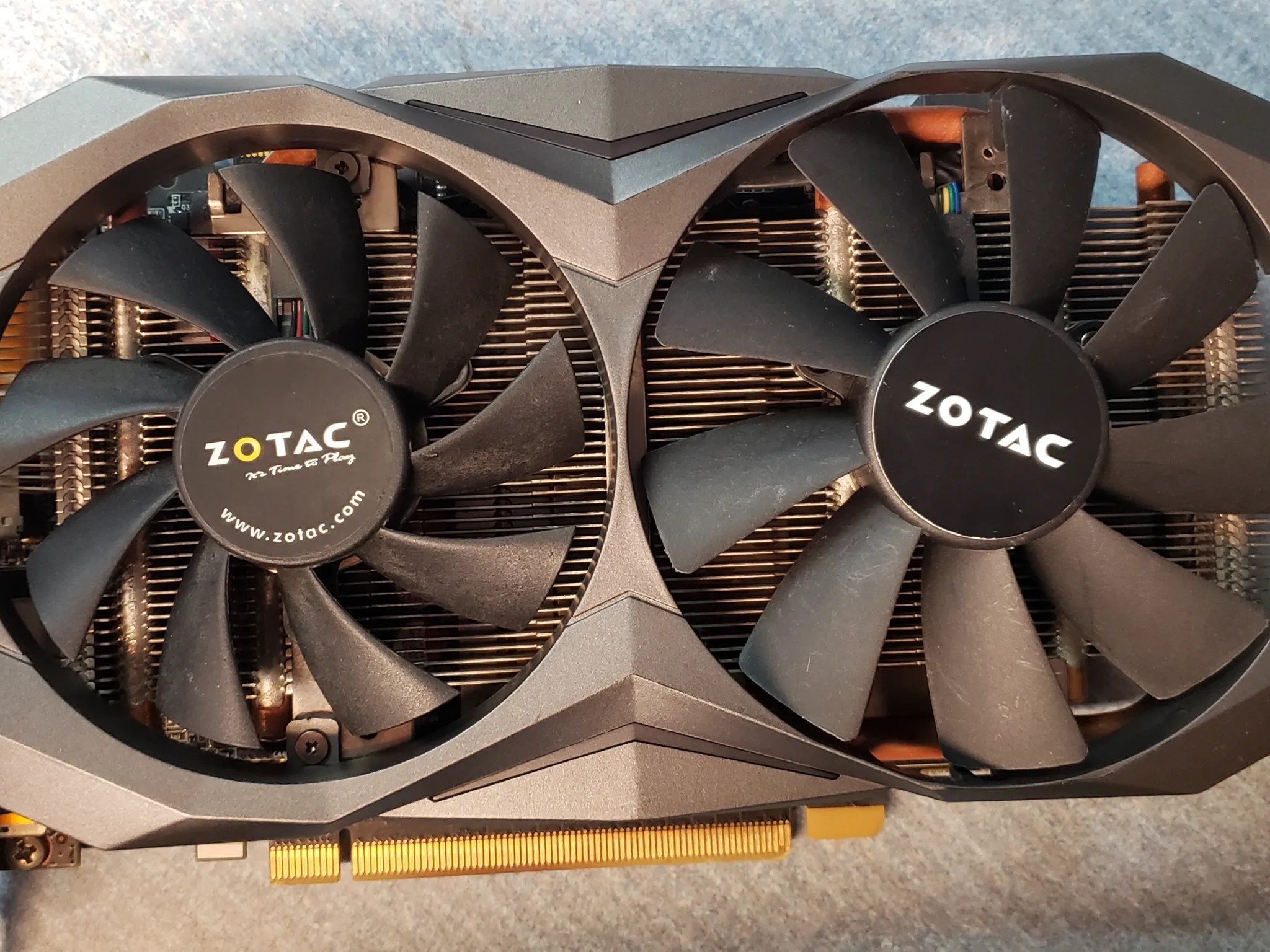 Zotac GTX 1080 mini graphics card.