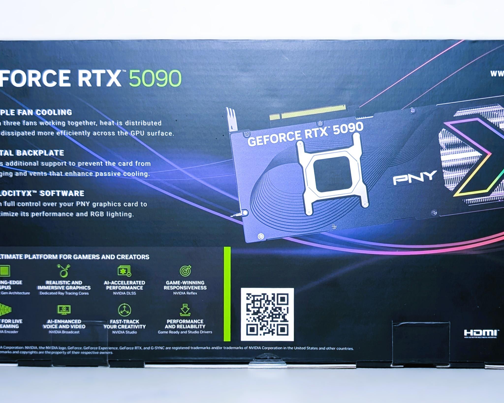Pny Nvidia GeForce rtx 5090 Argb Epic-X oc Triple Fan 32gb gddr7