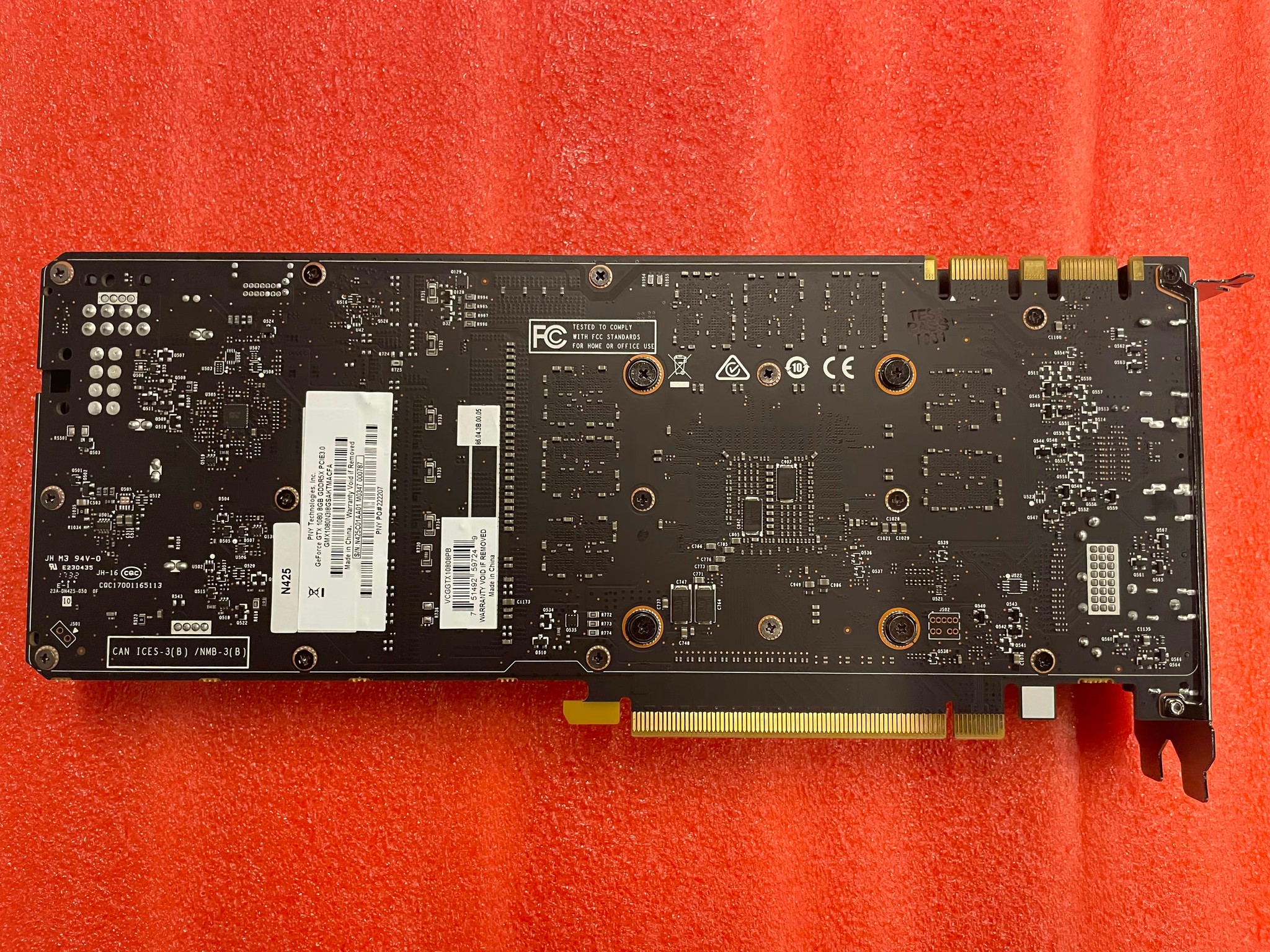 PNY Geforce GTX 1080 8GB Blower, Shroud removed/not included