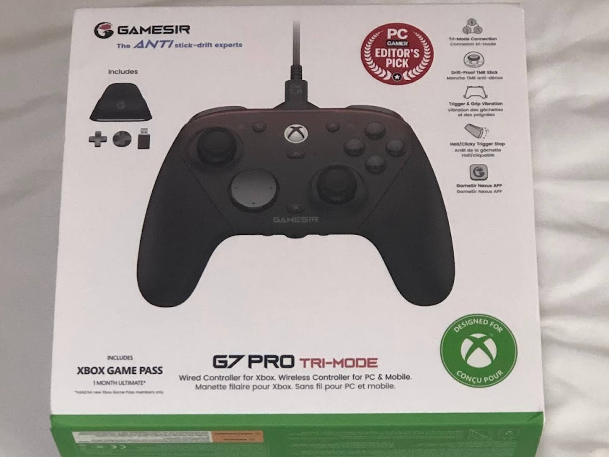 GameSir G7 Pro Tri-Mode Xbox Wired, PC & Mobile Wireless Controller (SHADOW EMBER w/ O-Ring Mod)