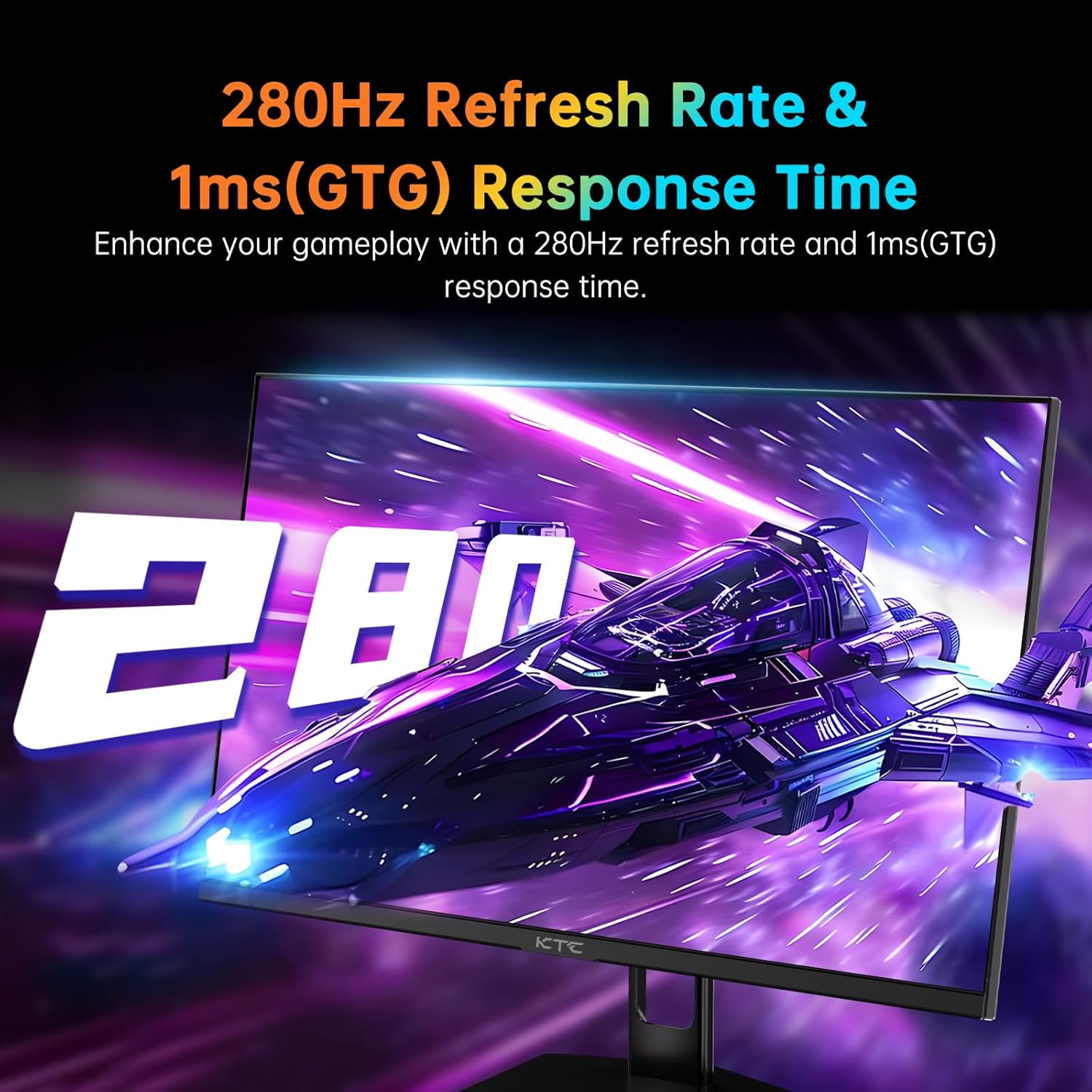 KTC H27E22P 27" 280Hz Gaming Monitor 1ms FHD VA FreeSync G-Sync HDR - NEW SEALED