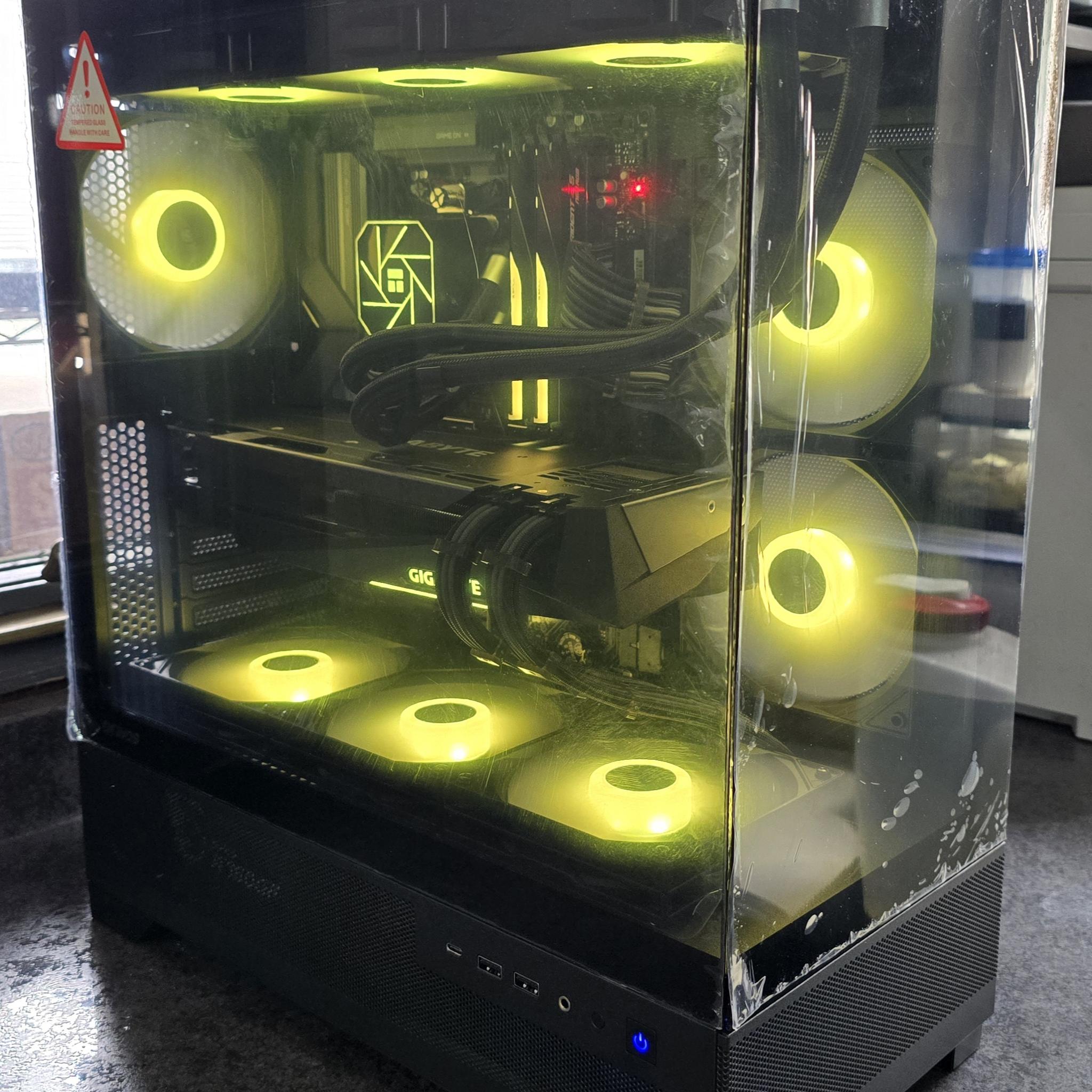 🟡⚫1440P CUSTOM PC | RTX 3080 | RYZEN 5 9600X | B850 MB | OKINOS AQUA 7 CASE⚫🟡