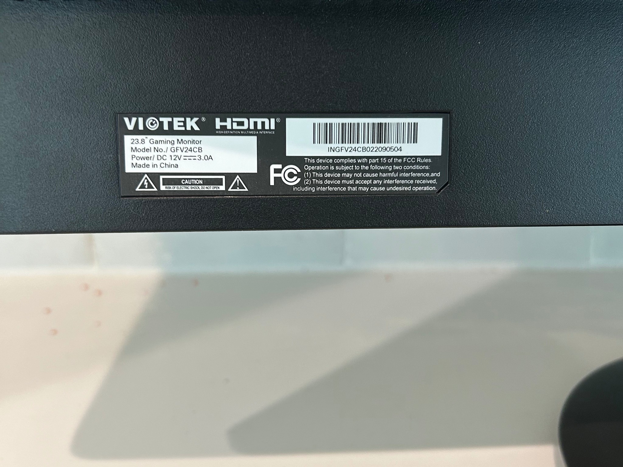 Viotek GFV24C 24 inch Widescreen VA LCD Gaming Monitor