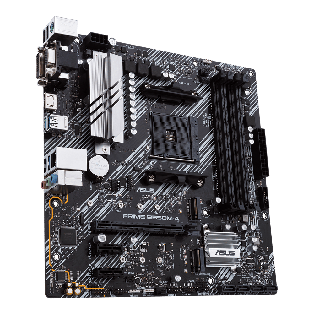 ASUS PRIME B550M-A/CSM AMD Socket B550 AM4 MicroATX M.2 Desktop Motherboard A