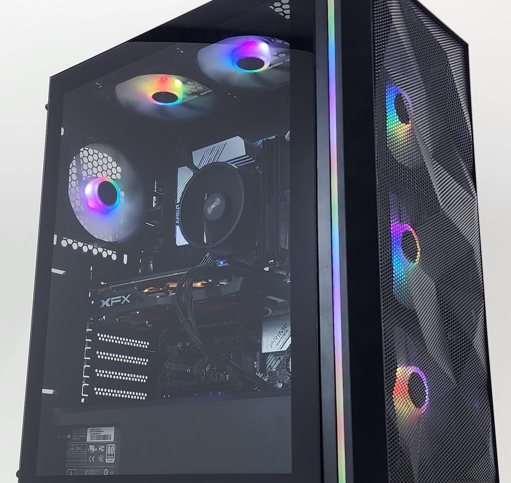 Gaming PC Ryzen 5 5500 16GB RAM 256GB SSD RX 580 8GB Windows 11 Computer