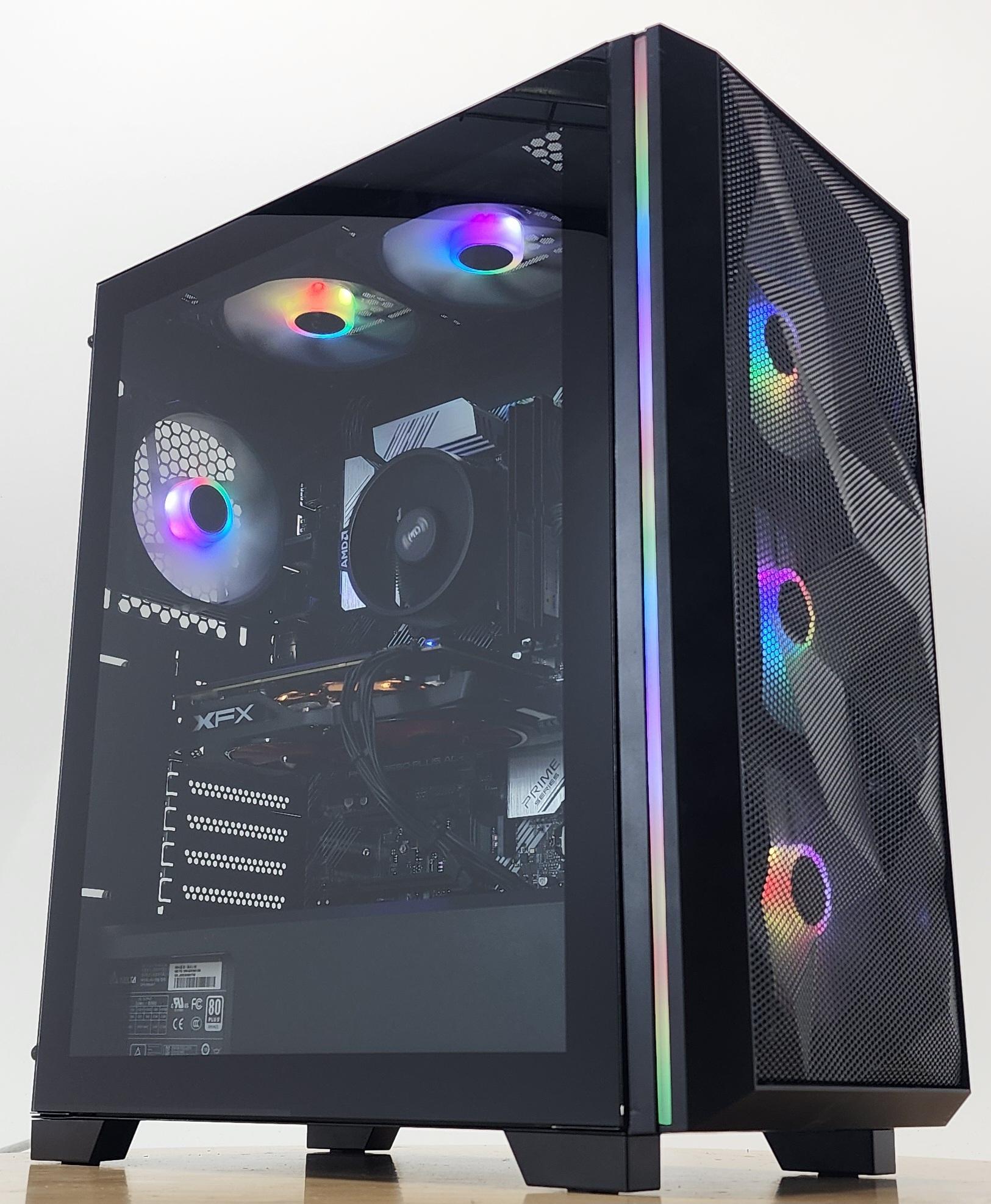 Gaming PC Ryzen 5 5500 16GB RAM 256GB SSD RX 580 8GB Windows 11 Computer
