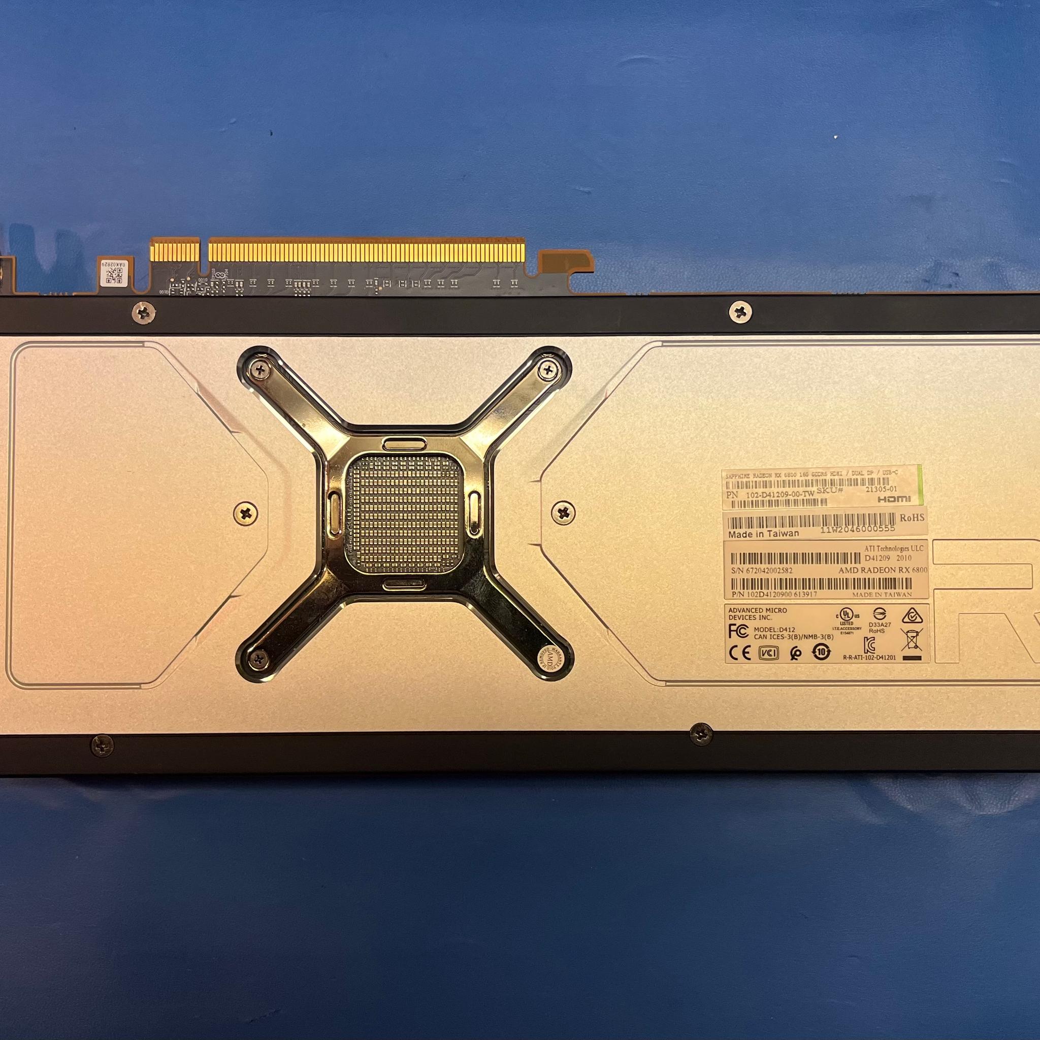 Sapphire AMD Radeon RX 6800 Reference Card 16GB VRAM
