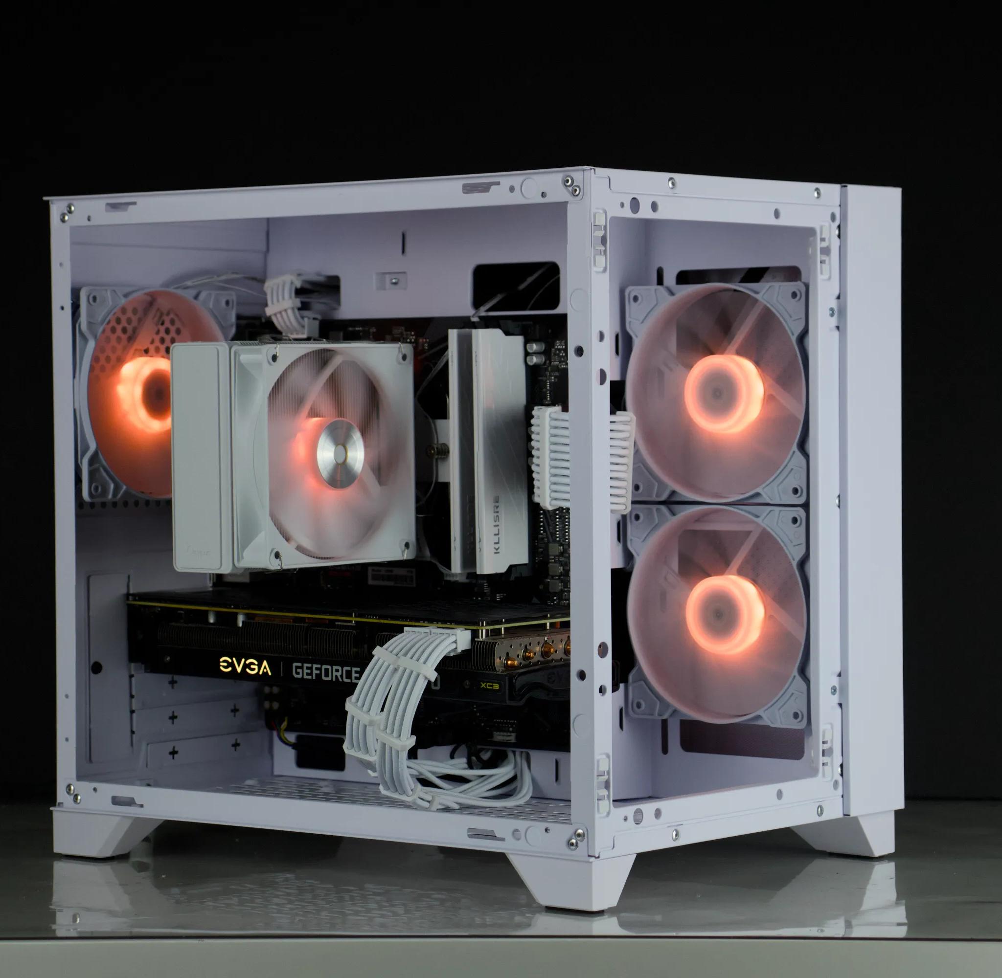 💎❅White Gaming PC – RTX 3070, Ryzen 5 5600X, 32GB, 1TB SSD - RGB, WiFi💎❅