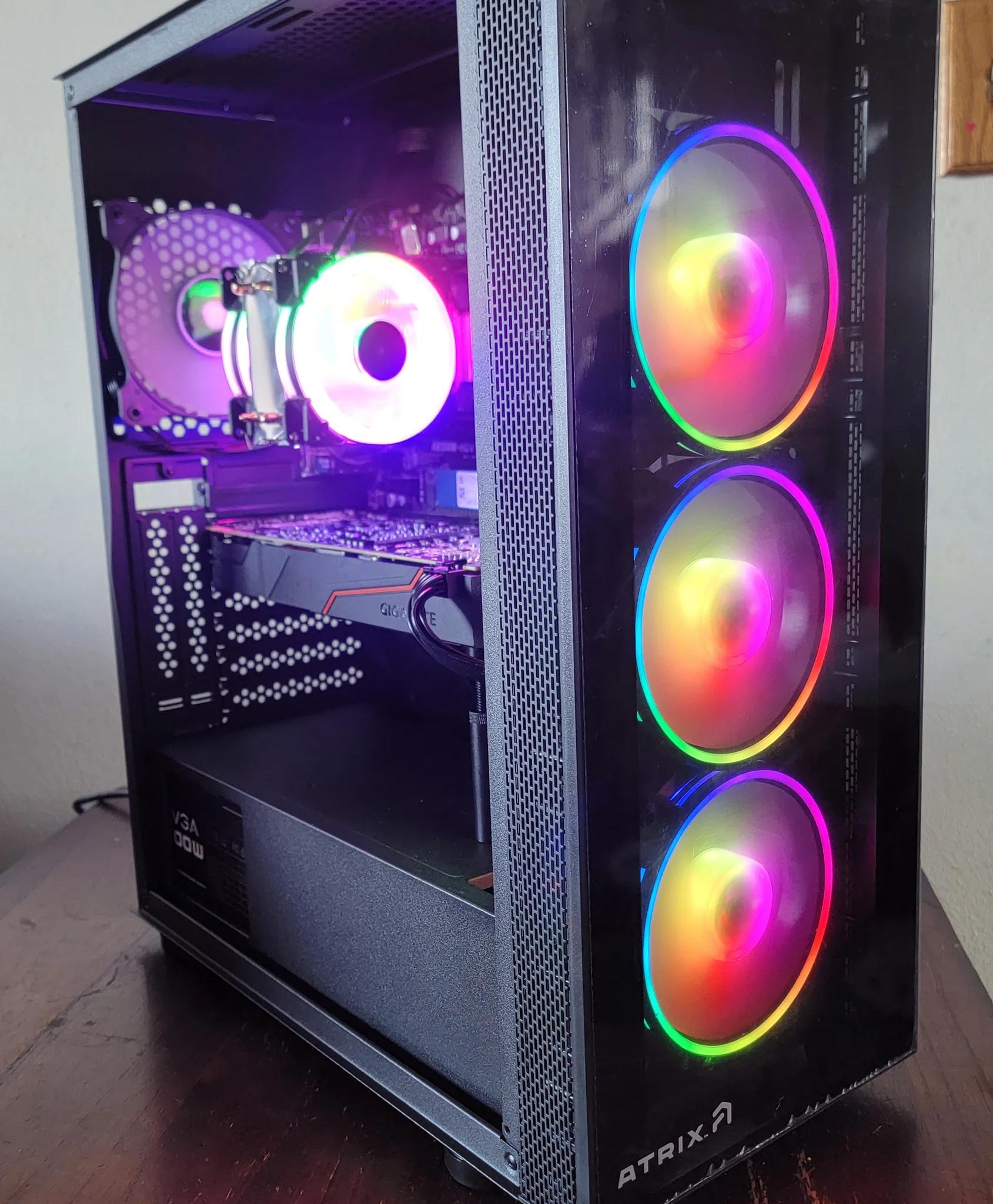 1080p Gaming PC Ryzen 7 2700x GTX 1080 8gb OC