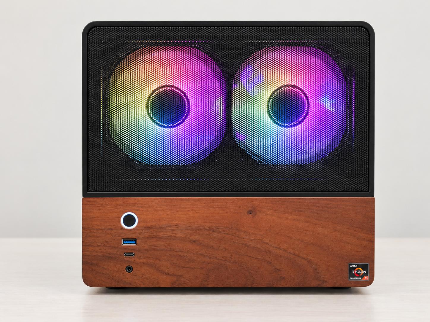 RX 9060 XT 16GB Compact 1440p Gaming PC | Ryzen 5 5600X3D | 32GB RAM | 1TB Total NVMe | Nikita Volt