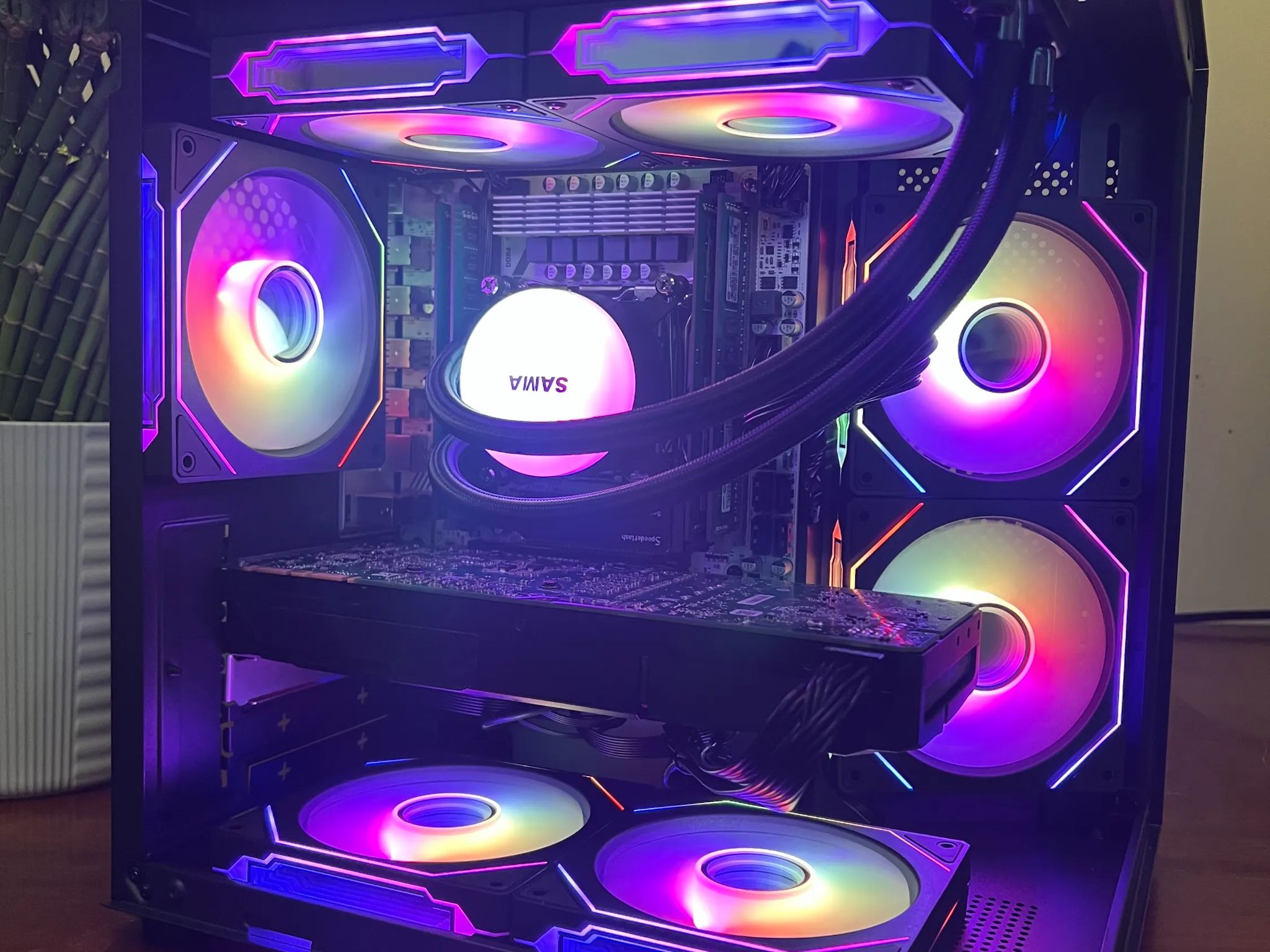 Water Cooled Intel 10 Core Gaming PC GTX 1080 1tb NVME SSD 32GB RAM WIFi WINDOWS 11 Pro
