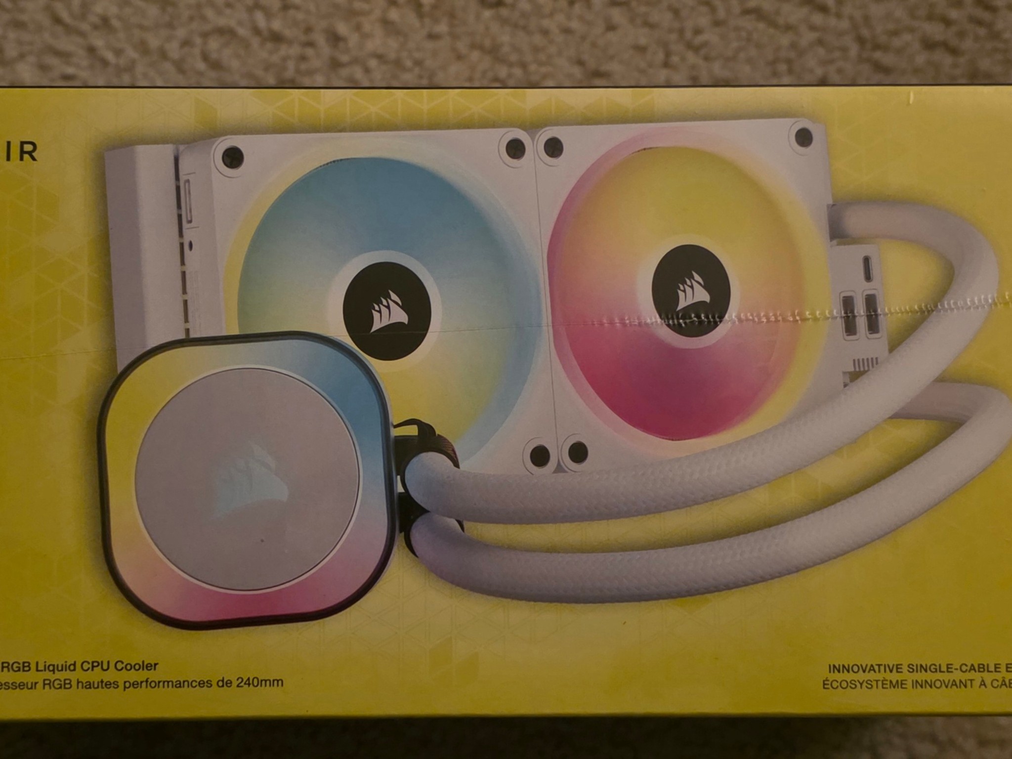 CORSAIR iCUE LINK H100i 240mm AIO RGB Liquid CPU Cooler White Brand New In Box Sealed
