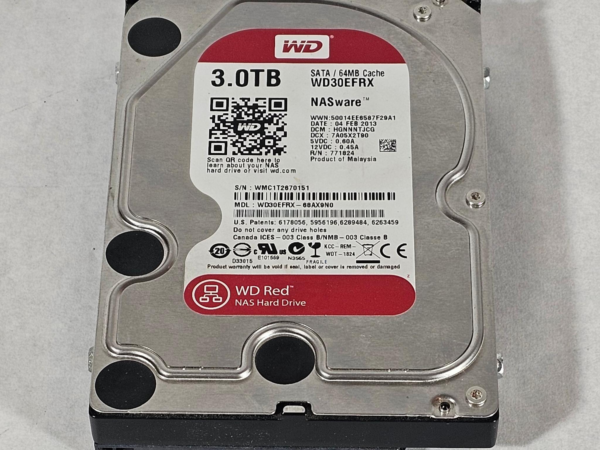 3TB 3.5" HDD Hard Drive WD Red