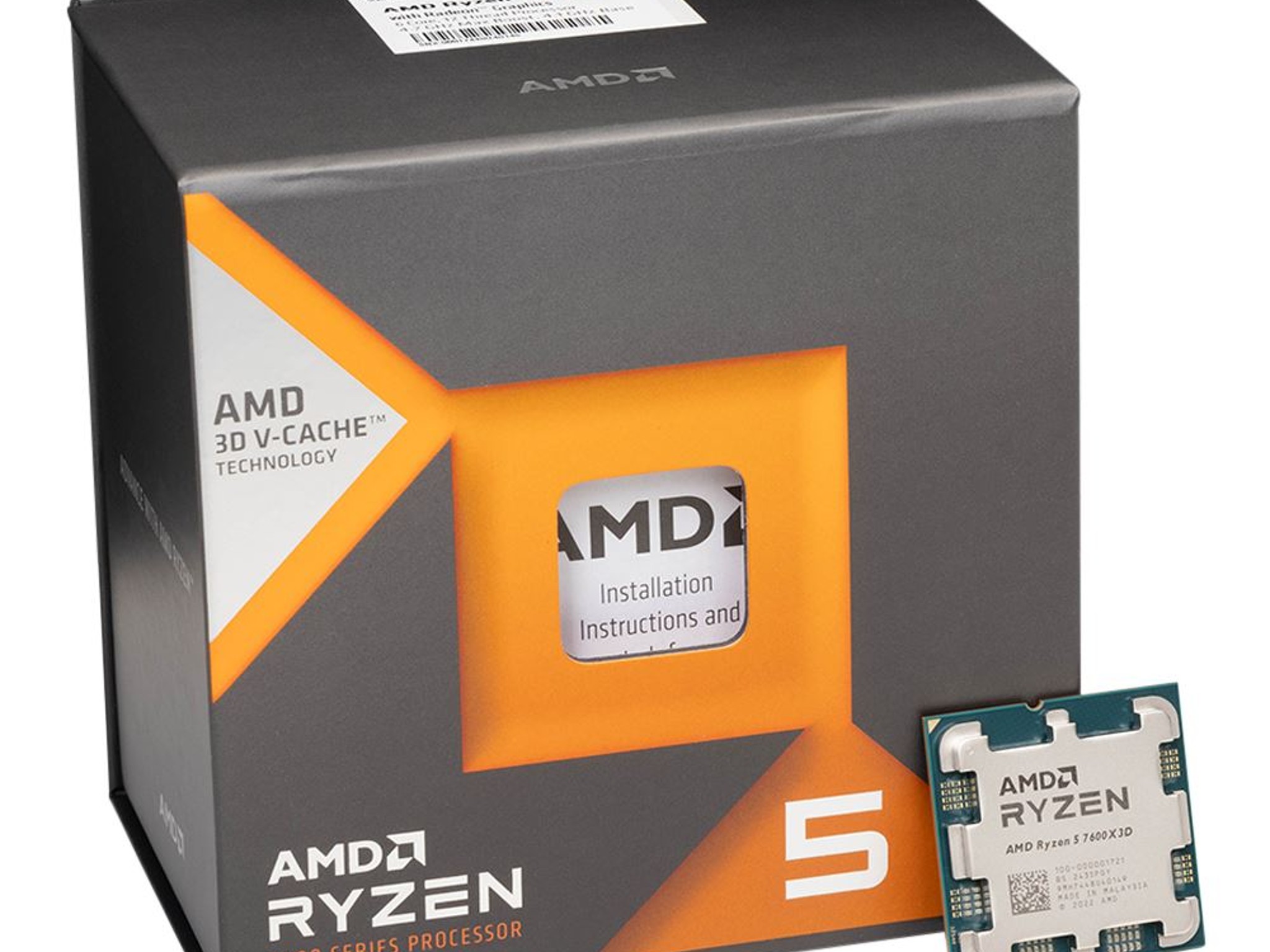 AMD Ryzen 5 7600X3D Raphael AM5 4.1GHz 6-Core 12-Thread Boxed Processor