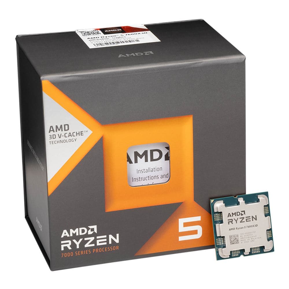 AMD Ryzen 5 7600X3D Raphael AM5 4.1GHz 6-Core 12-Thread Boxed Processor