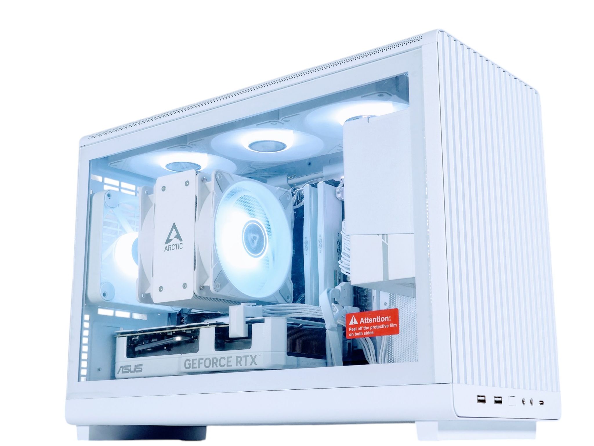 🤍🐻‍❄️Artic⚪ Nvidia RTX 4070 12GB⚪AMD Ryzen 5 7500F⚪32GB DDR5⚪1TB NVME