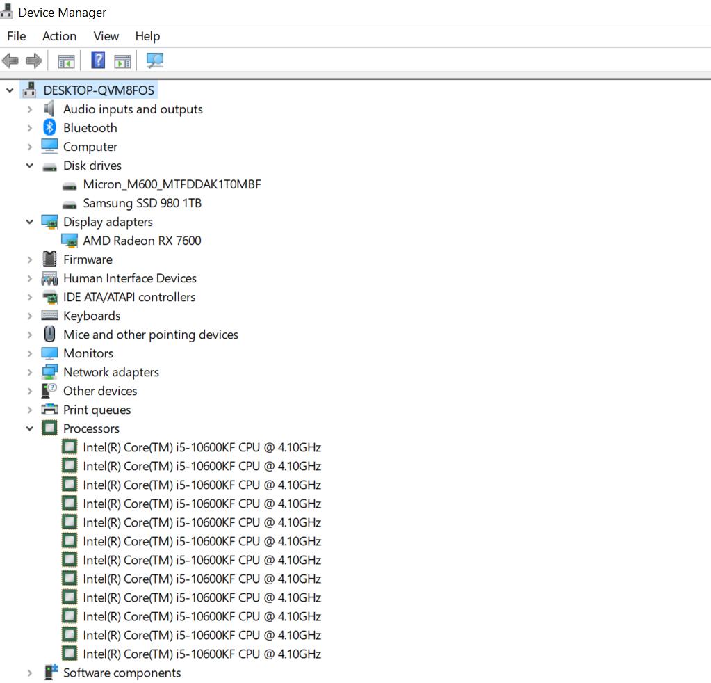 Blue Ice--i5 10600KF, RX 7600, Strix B460I, 64Gb RAM, 2TB SSDs, 240mm AIO, WiFi/BT