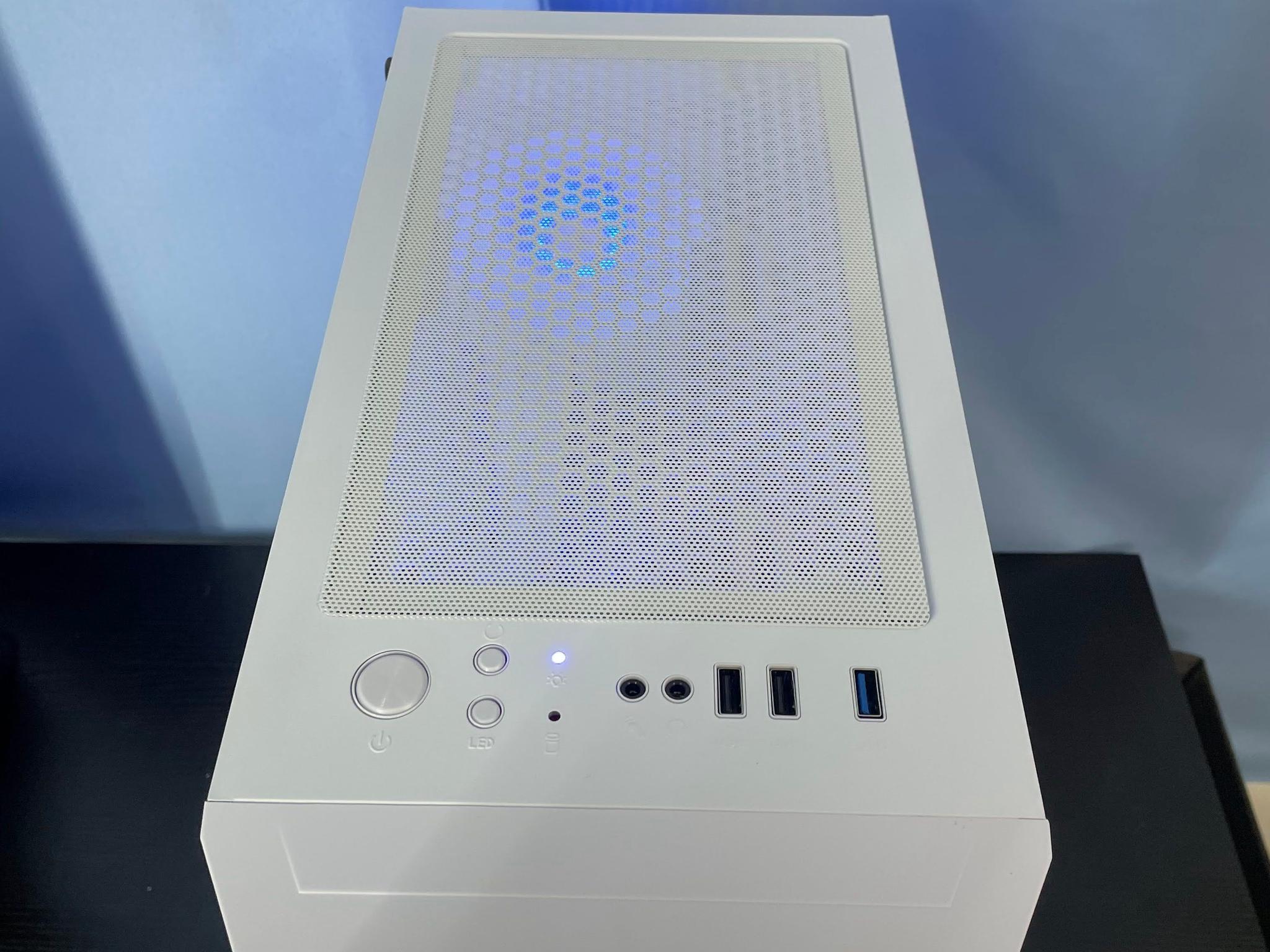 Intel i7 White Gaming PC | GTX1660Ti / 16GB / 1TB  SSD, Win 11 Pro + Wi-Fi