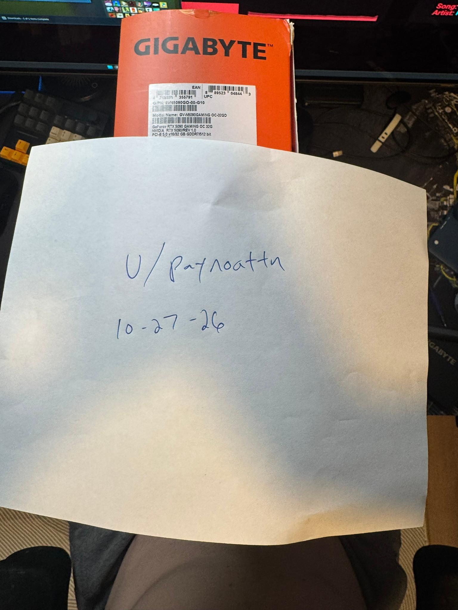 GIGABYTE GeForce RTX 5090 GAMING OC 32G