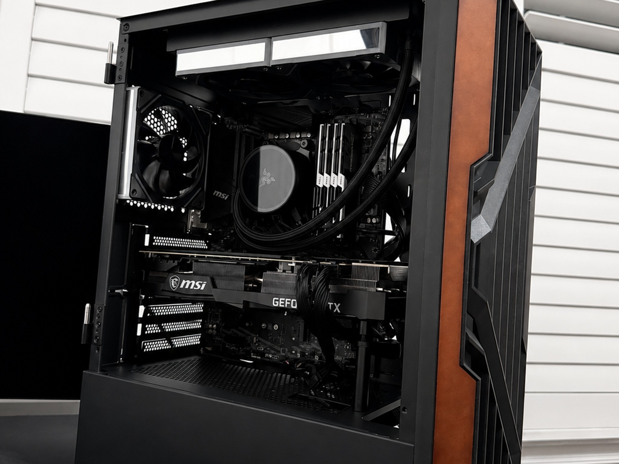High-End Gaming PC | RTX 3080 Ti | Ryzen 9 5900XT | Wood Panel Case