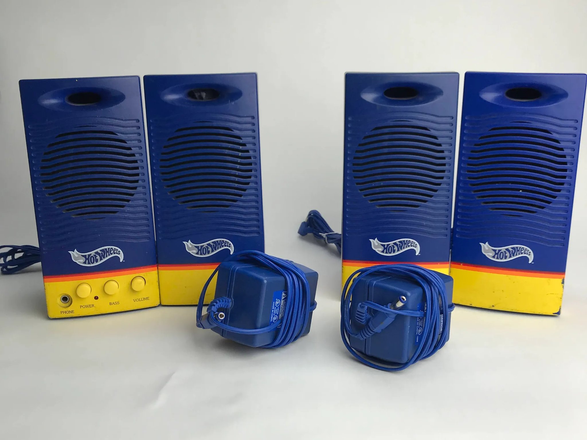 2 pairs! Vintage Hot Wheels Speakers | Patriot Computers EHC333P |