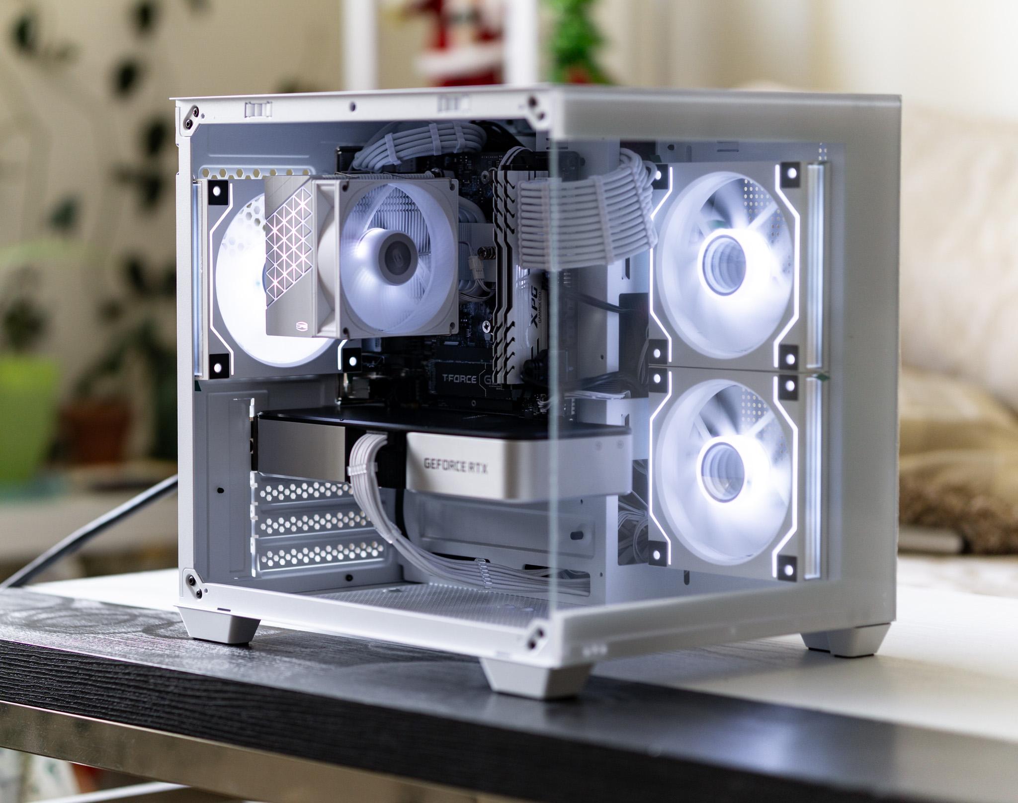 Budget Gaming PC - NVIDIA RTX 3060Ti FE | Ryzen 5 5500 | 16GB RAM | White Aesthetics | ARGB | Win 11