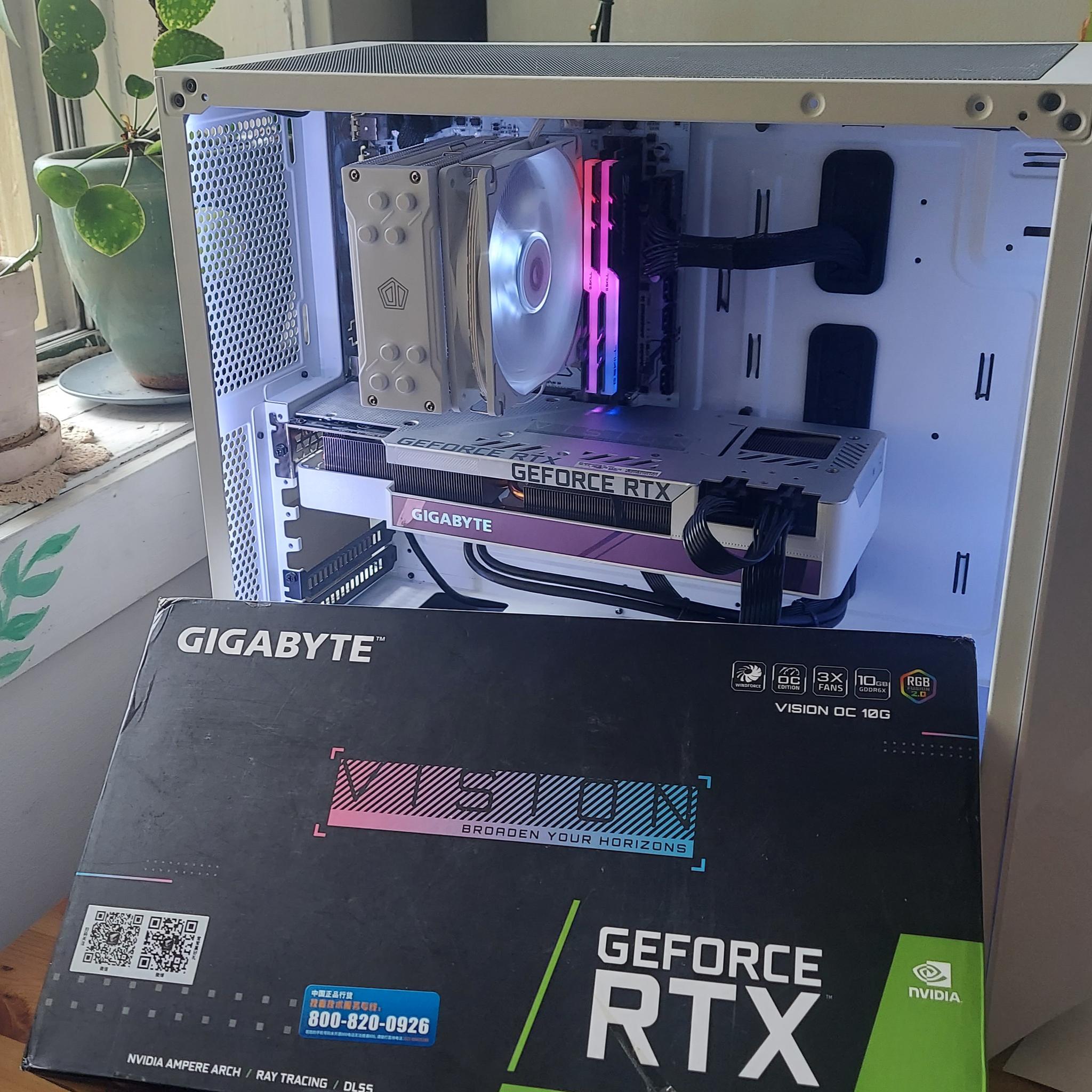 Ice Queen  -  Nvidia RTX 3080 and AMD Ryzen 7 5700X  -  Gaming PC for 4k / 1440p