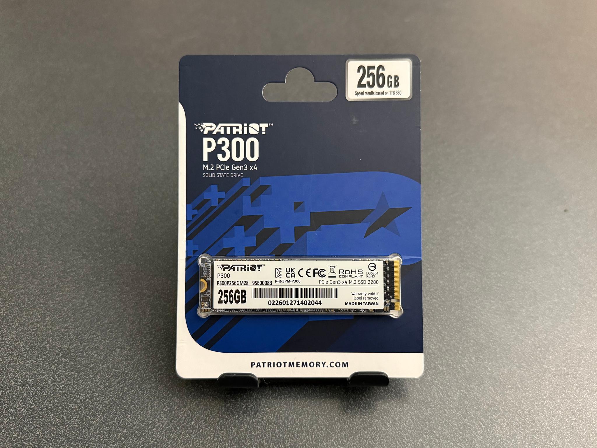 NEW 256GB Patriot P300 NVMe M.2 SSD