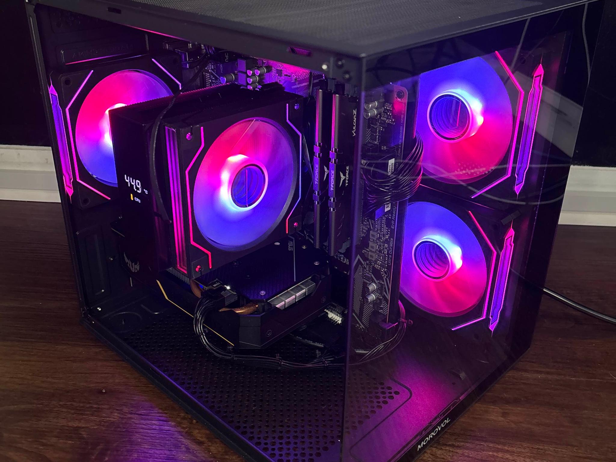 Black Gaming PC (GTX 1660 Super 6GB +AMD Ryzen 5 2600X + 16GB DDR4 + SSD)