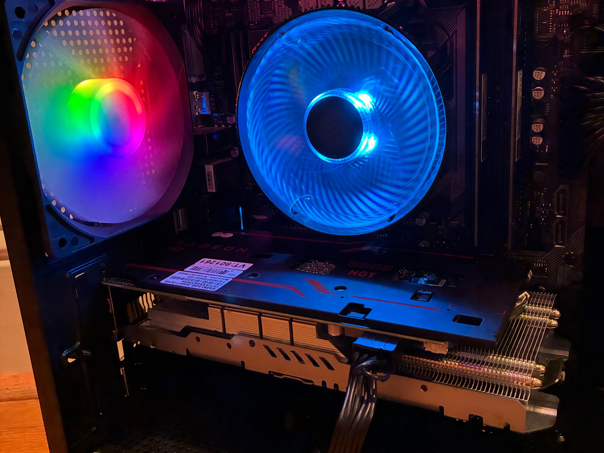 R5 5600 RX 580 8GB CUSTOM GAMING PC 16GB DDR4 512GB SSD WIFI 6E RGB WINDOWS 10/11