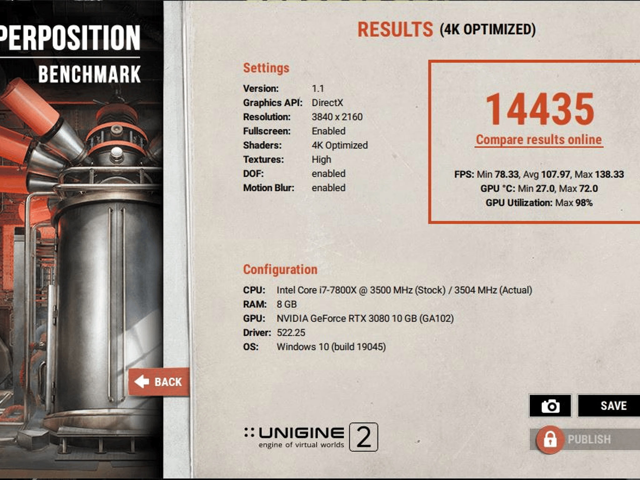 NVIDIA GeForce RTX 3080 Founders Edition 10GB GDDR6X PCIe 4.0 x16 Desktop GPU