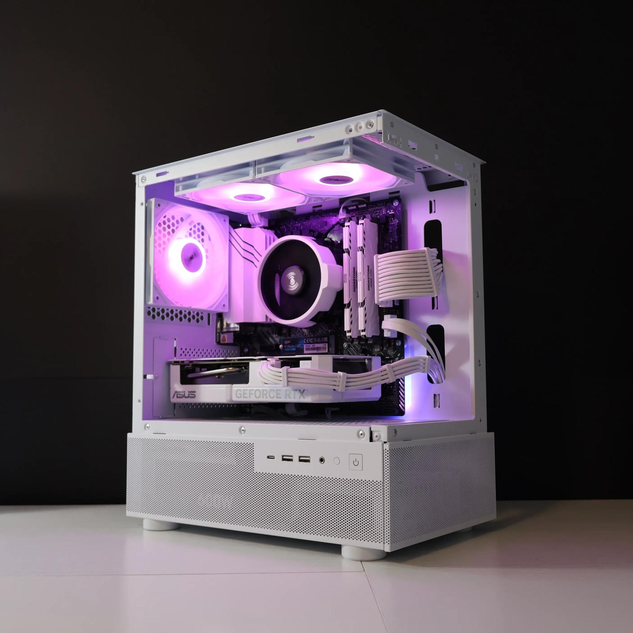 🧊FROSTED🧊 Gaming PC | AMD Ryzen 5 5500 | 32GB | RTX 4060 | 1TB SSD | Win11 PRO | Wi-Fi