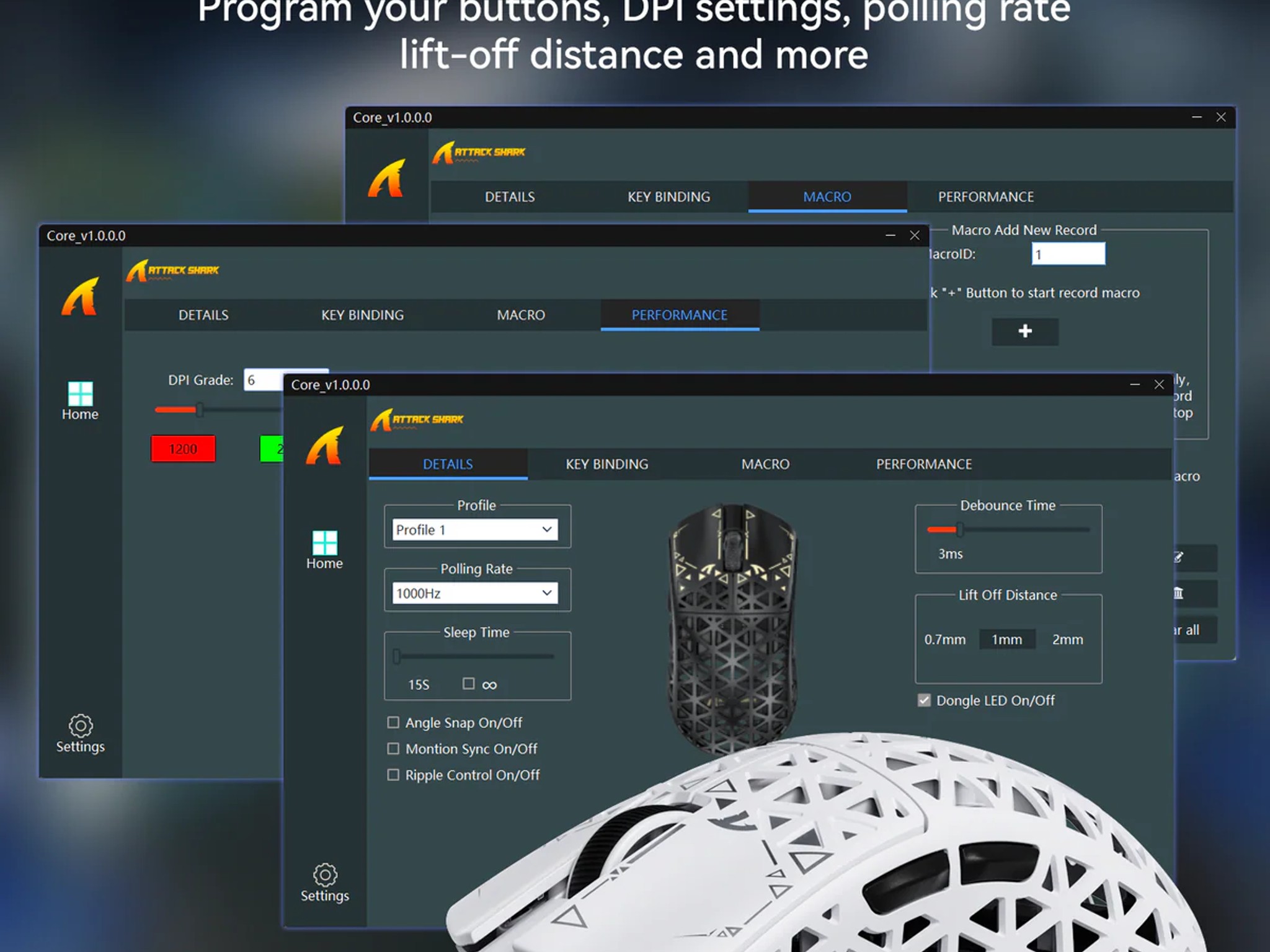 NEW White Attack Shark R5 Ultra 39g Carbon Fiber Gaming Mouse PAW3950MAX 8K Wireless 42K DPI