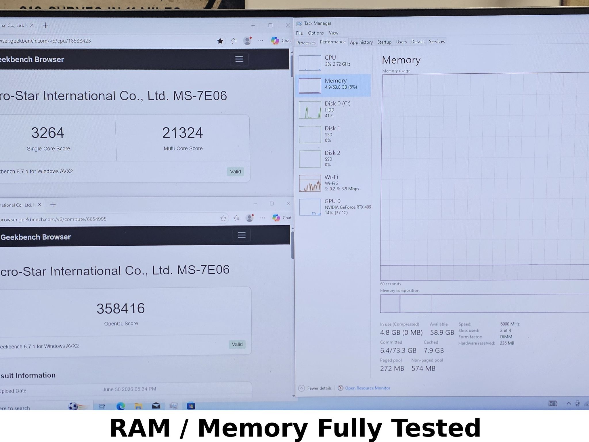 64GB DDR5 (2x32GB) CL38 6000MT/s TeamGroup T-Force Delta RGB