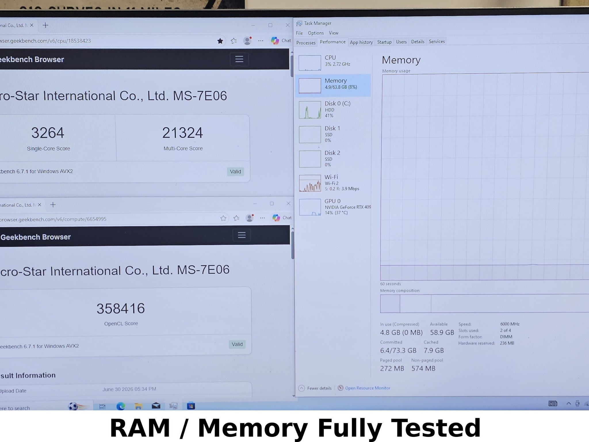64GB DDR5 (2x32GB) CL38 6000MT/s TeamGroup T-Force Delta RGB