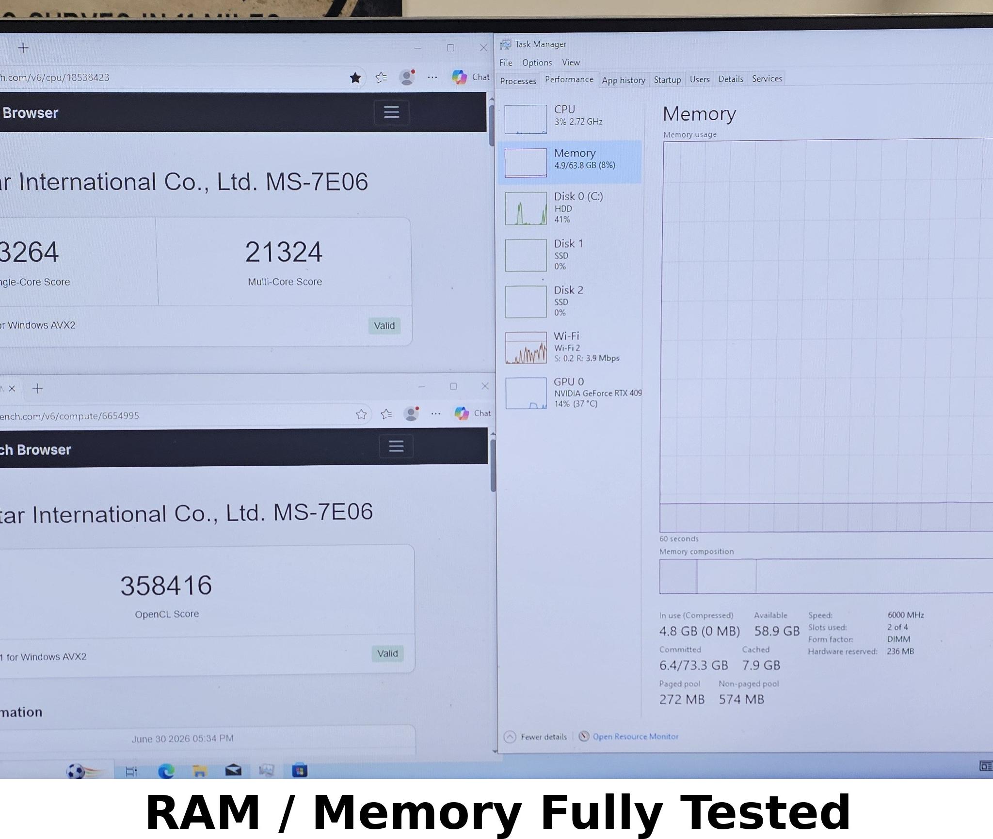 64GB DDR5 (2x32GB) CL38 6000MT/s TeamGroup T-Force Delta RGB