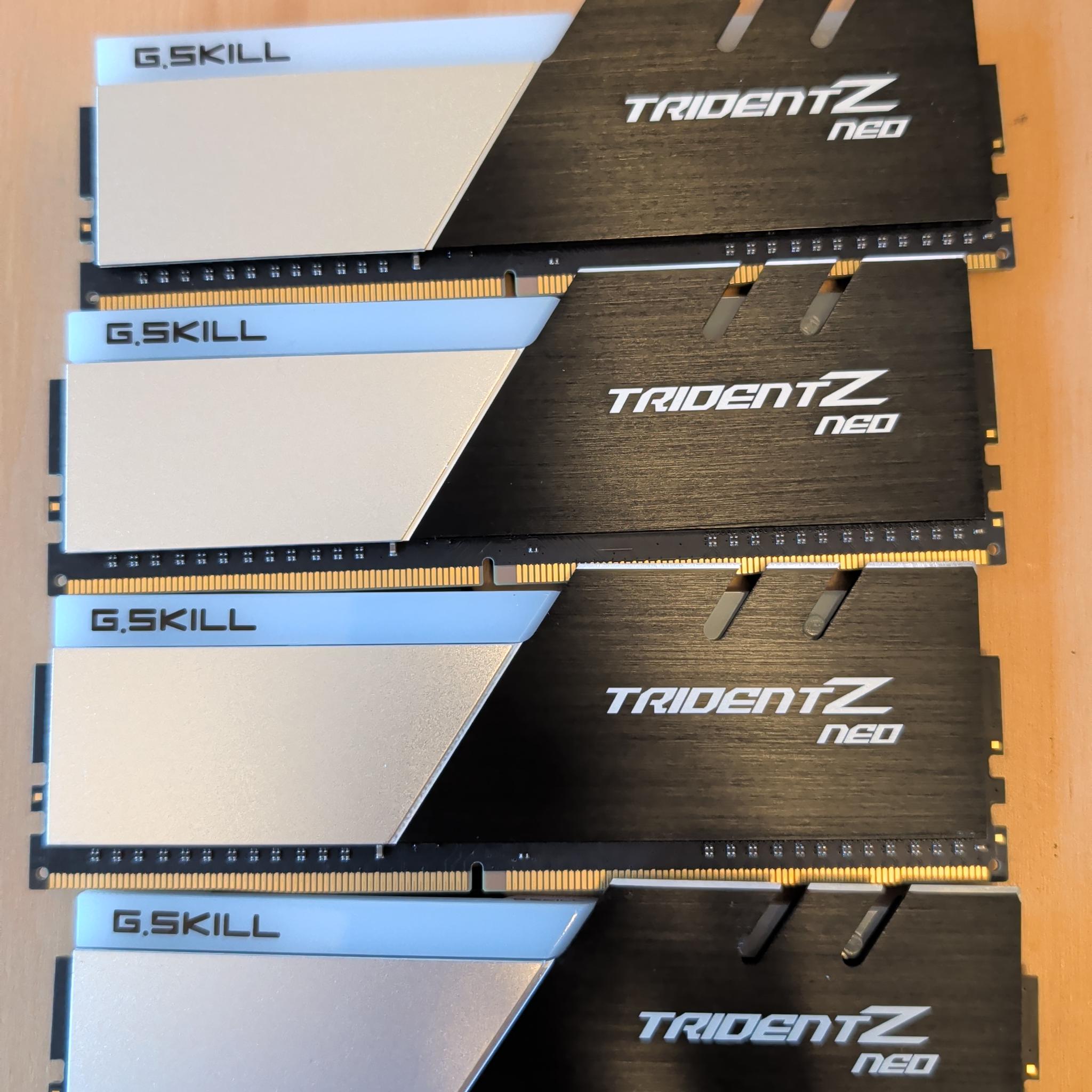 64Gb (4x16) G. Skill Trident Z Neo DDR4 3600 CL16